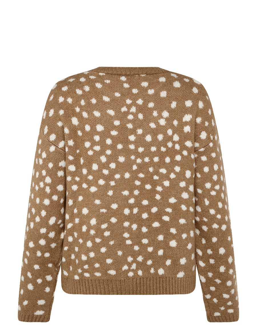 Mango Teen - Animal print sweater - gensere - medium brown - 2