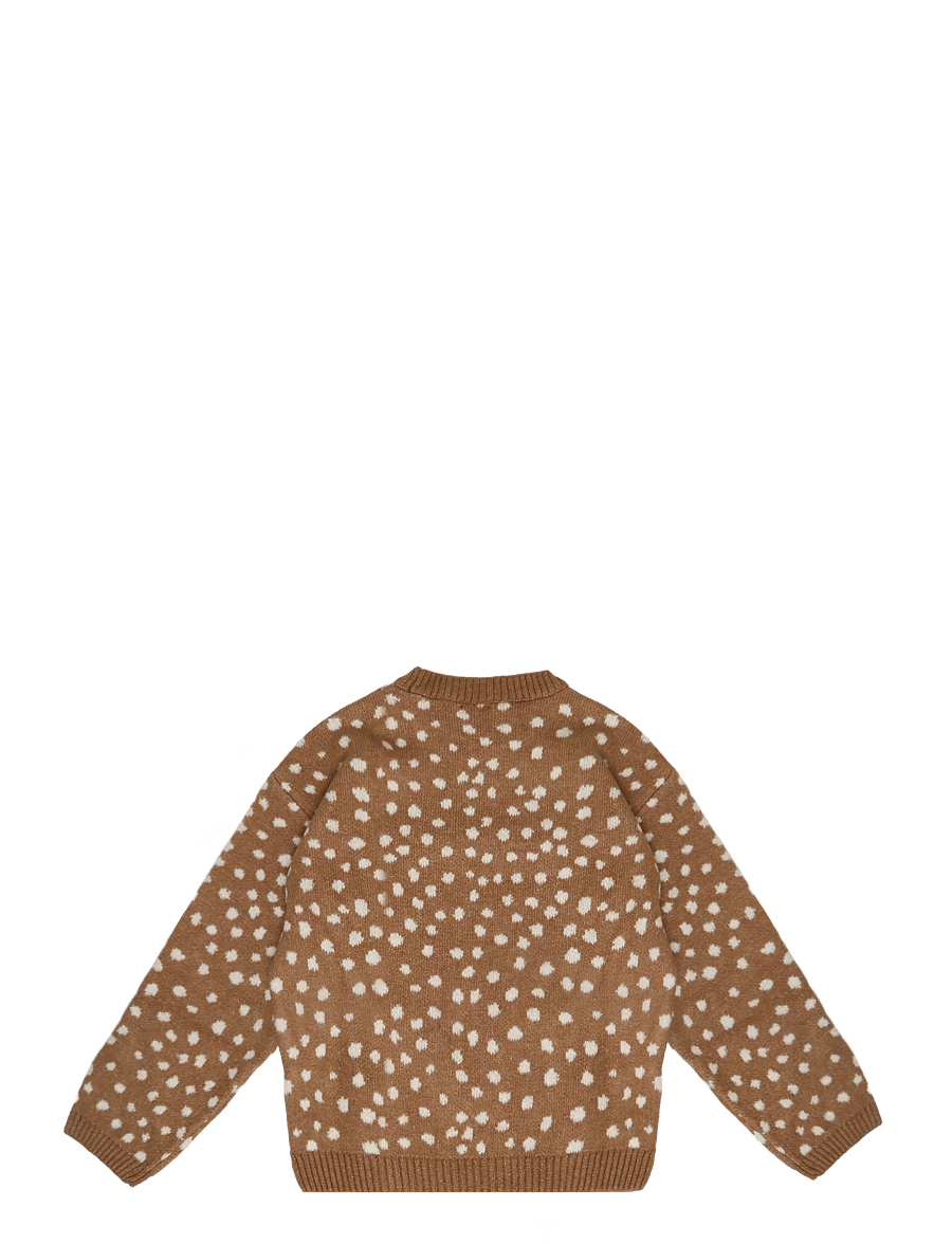 Mango Teen - Animal print sweater - gensere - medium brown - 1
