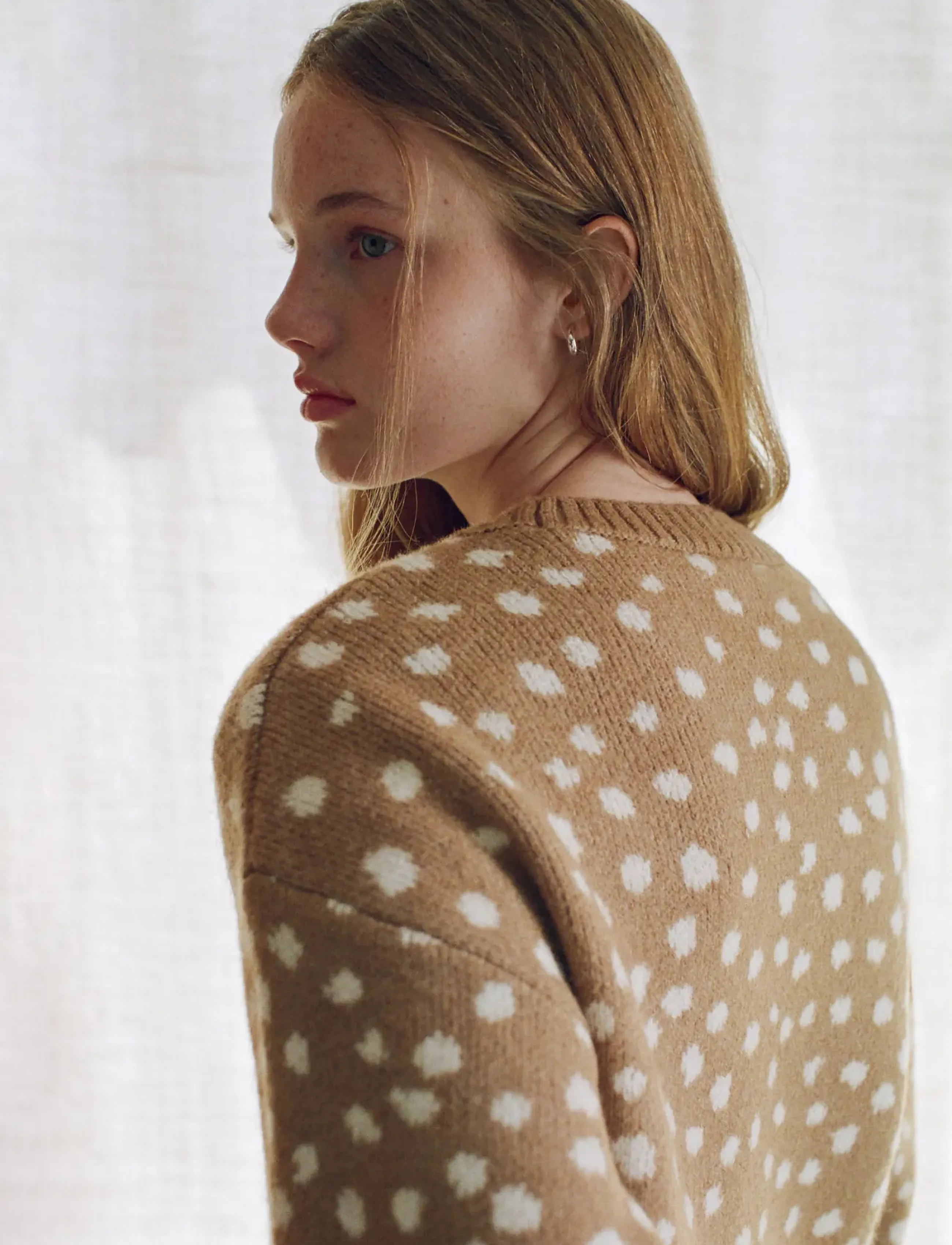 Mango Teen - Animal print sweater - stickade tröjor - medium brown - 3