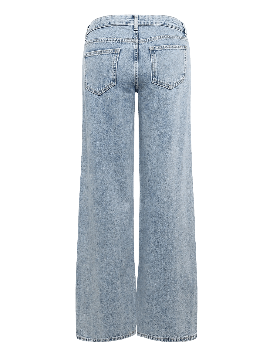 Mango Teen - Low-waist wide-leg jeans - vida jeans - open blue - 2
