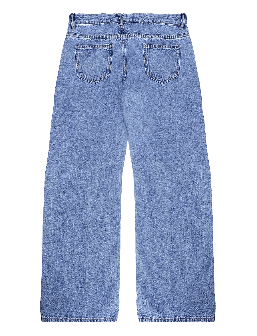 Mango Teen - Low-waist studded jeans - vida jeans - open blue - 2