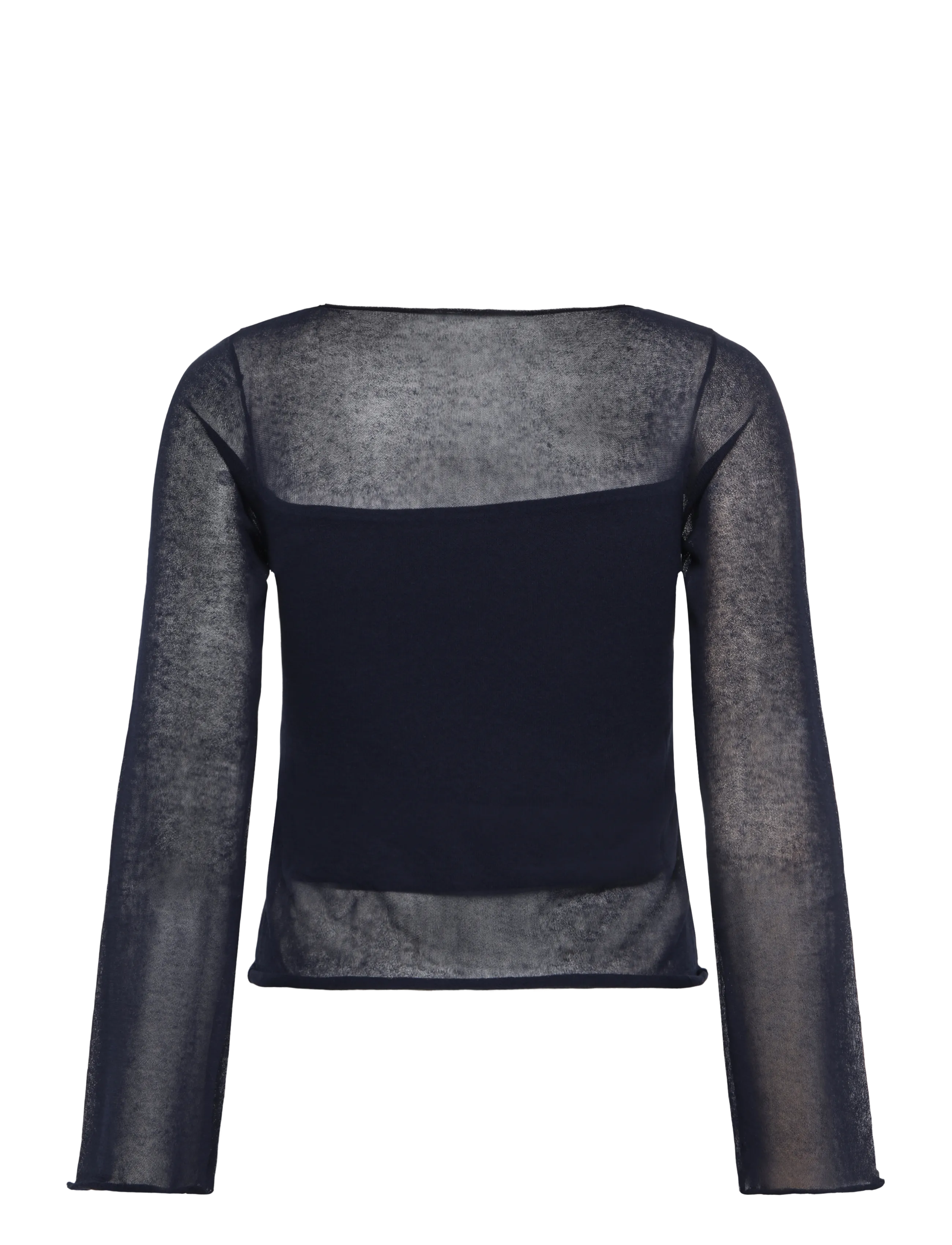 Mango Teen - Semi-transparent cotton jumper - trøjer - navy - 2