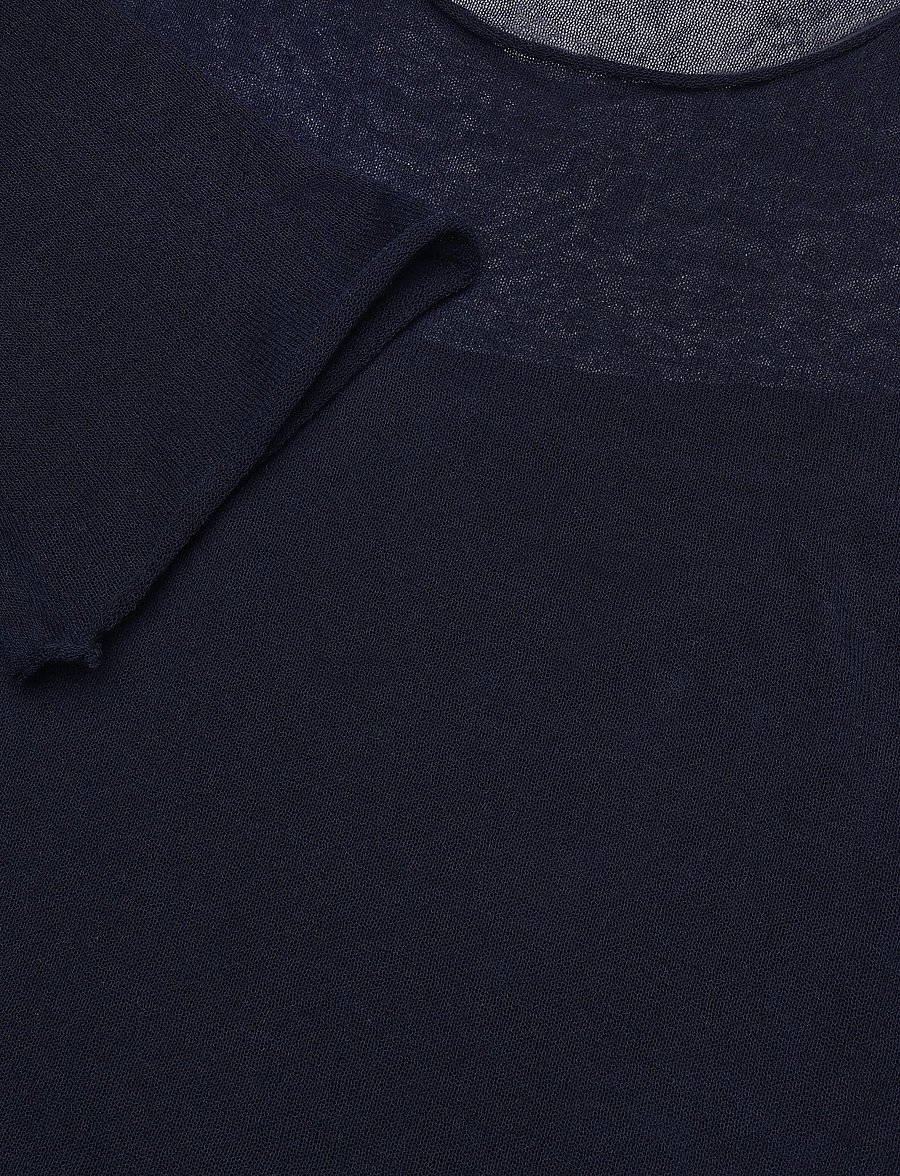 Mango Teen - Semi-transparent cotton jumper - trøjer - navy - 4