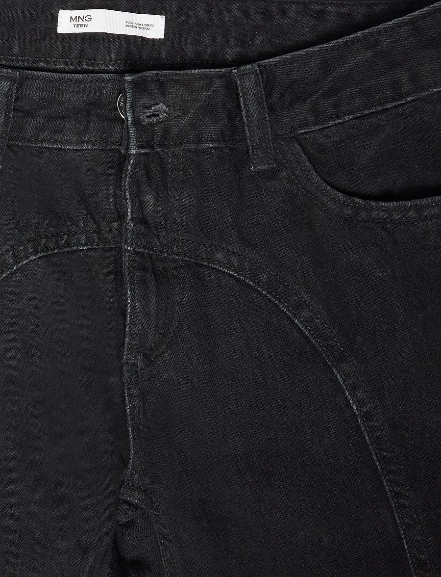 Mango Teen - Wide leg stitched jeans - brede jeans - open grey - 2