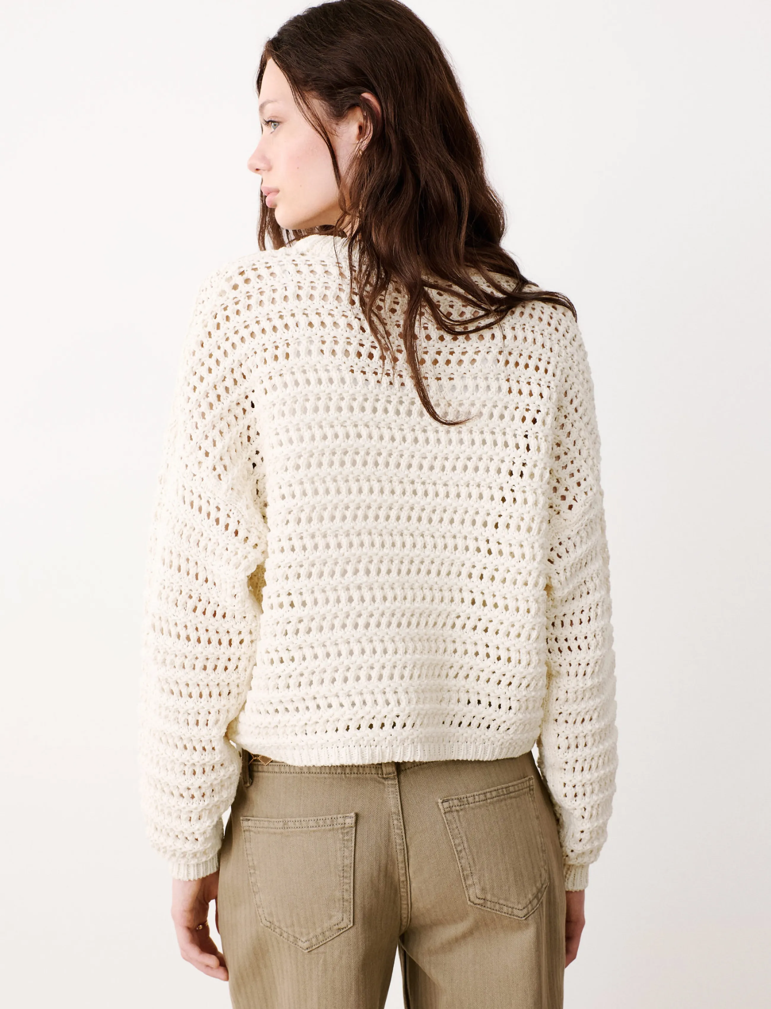 Mango Teen - Long-sleeved crochet sweater - trøjer - natural white - 2