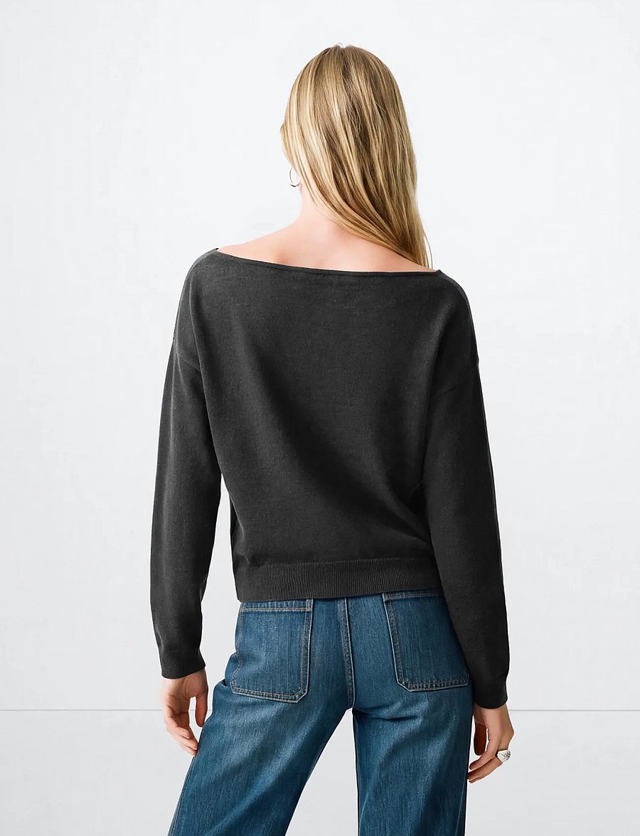Mango Teen - Knitted jumper with neck detail - stickade tröjor - charcoal - 3