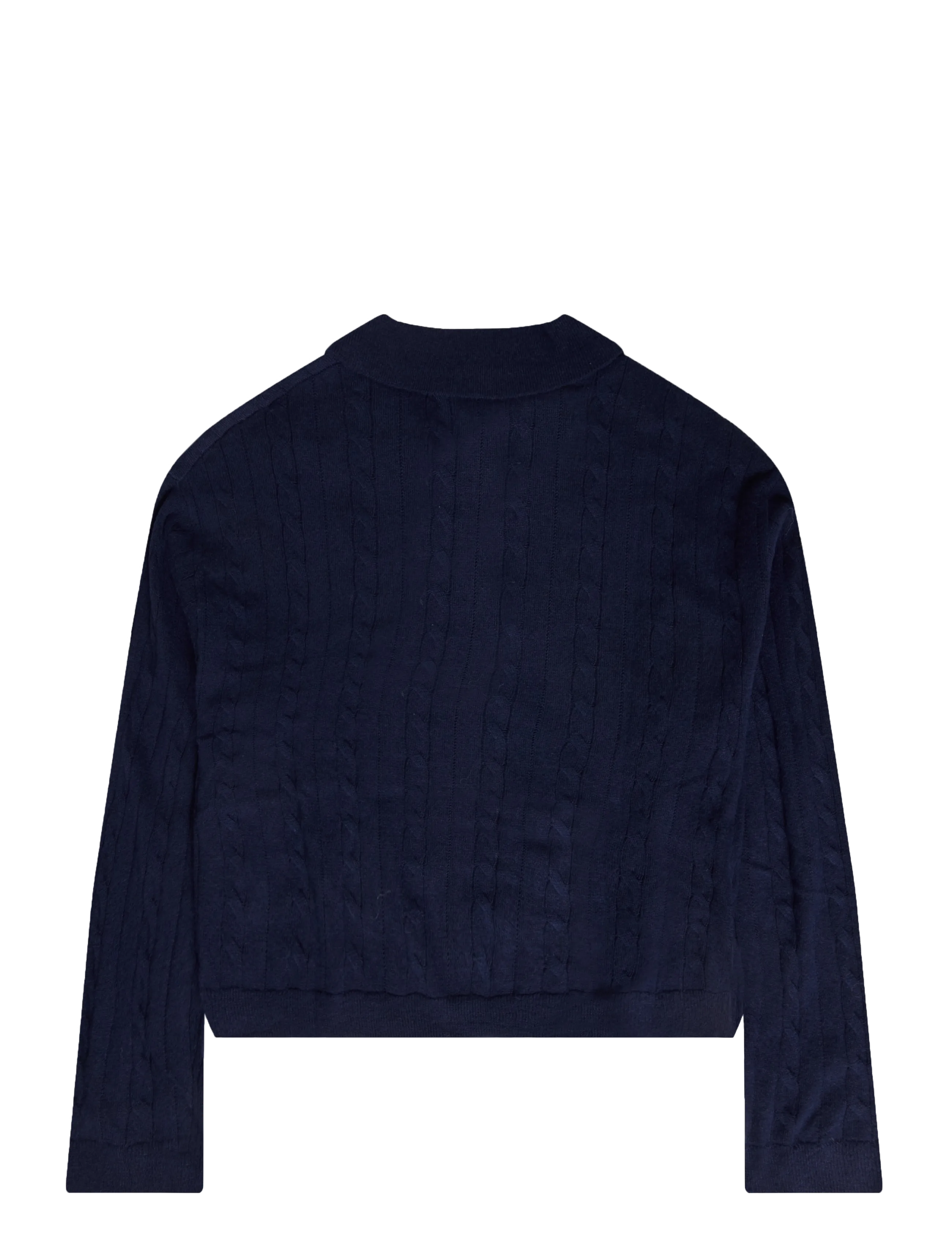 Mango Teen - Braided polo-neck sweater - langærmede poloer - navy - 1