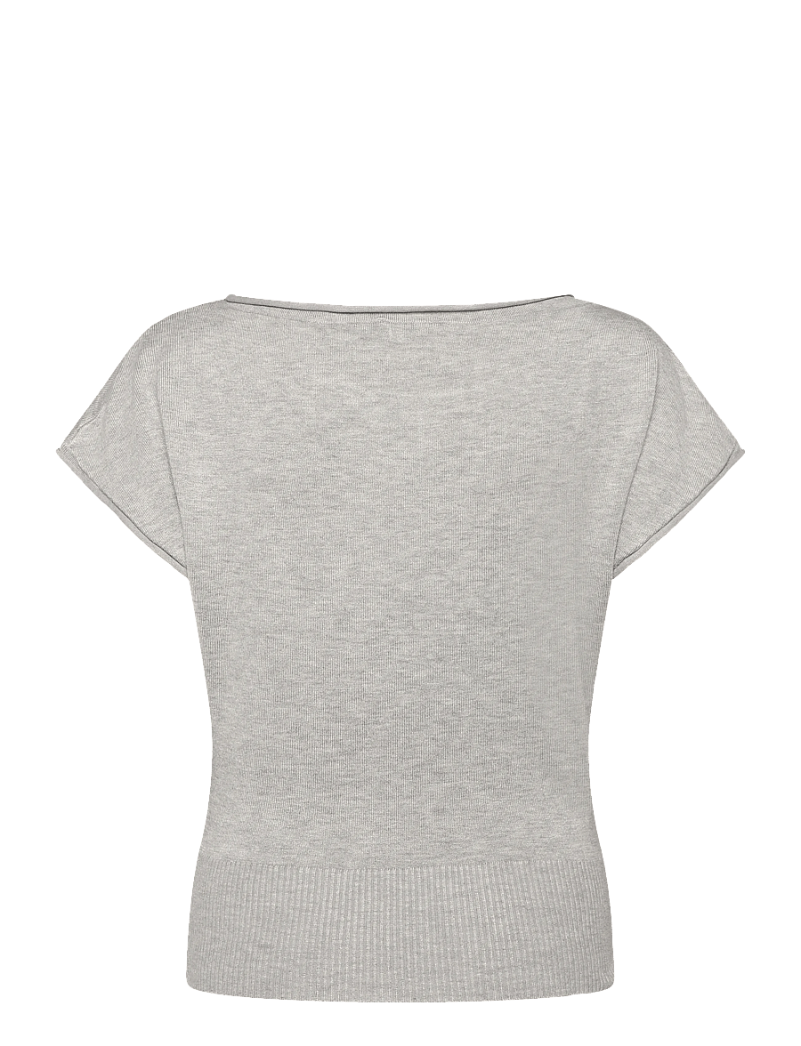 Mango Teen - Short-sleeved knitted sweater - trøjer - medium grey - 2