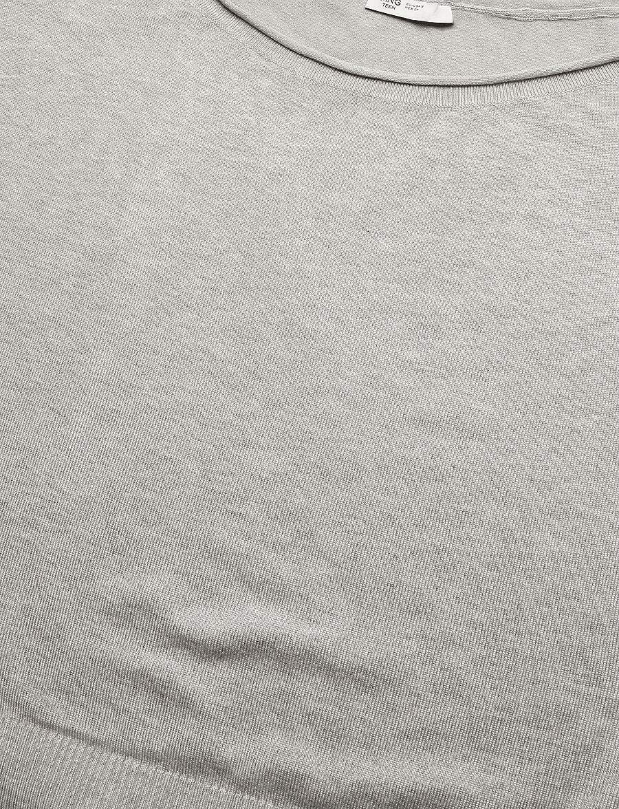 Mango Teen - Short-sleeved knitted sweater - trøjer - medium grey - 4
