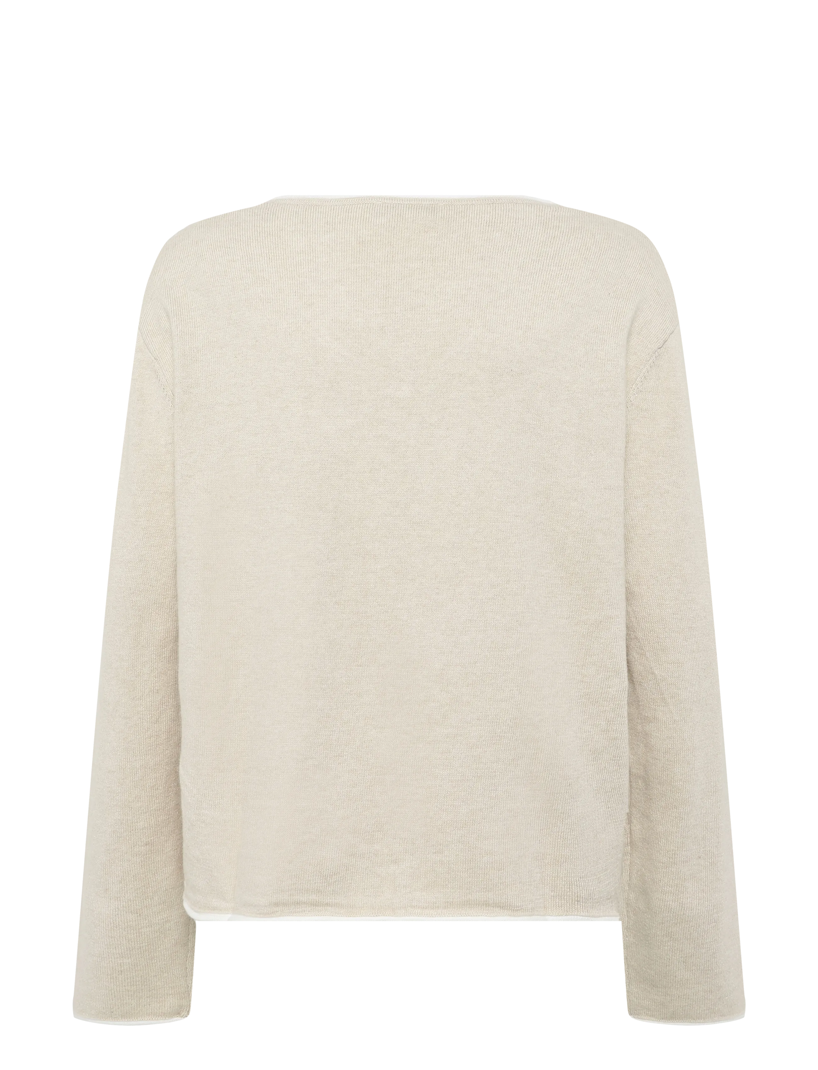 Mango Teen - V-neck jumper with contrast trims - trøjer - lt pastel brown - 2