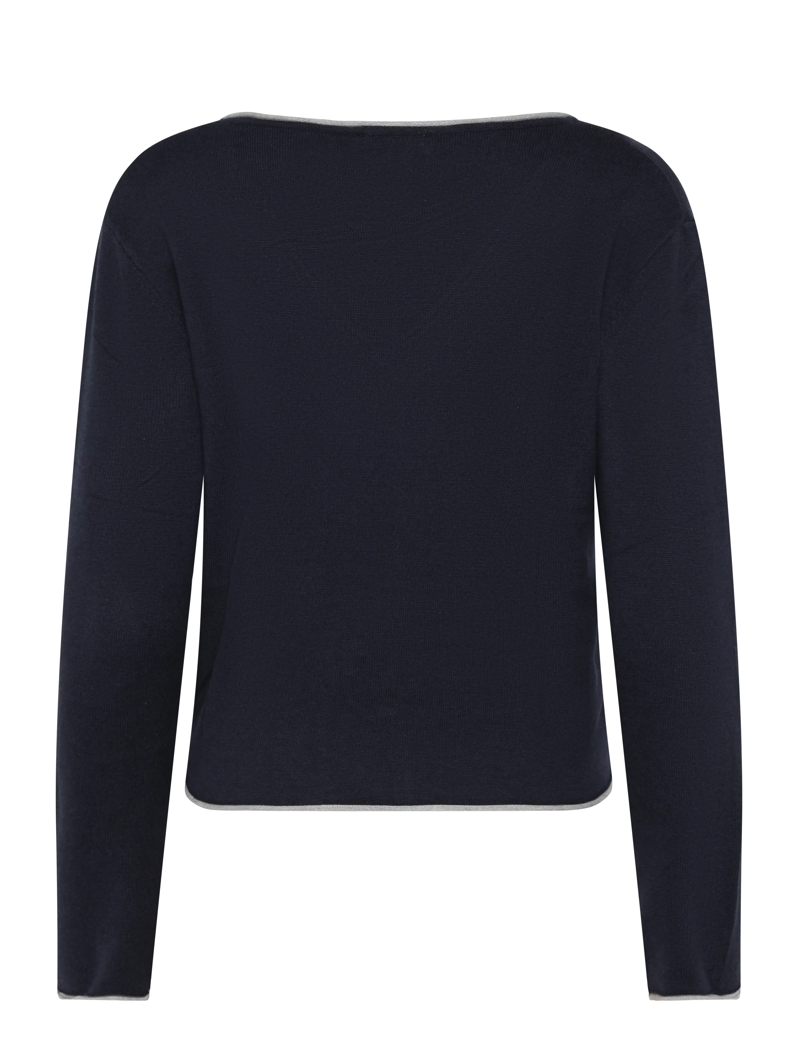 Mango Teen - V-neck jumper with contrast trims - trøjer - navy - 2