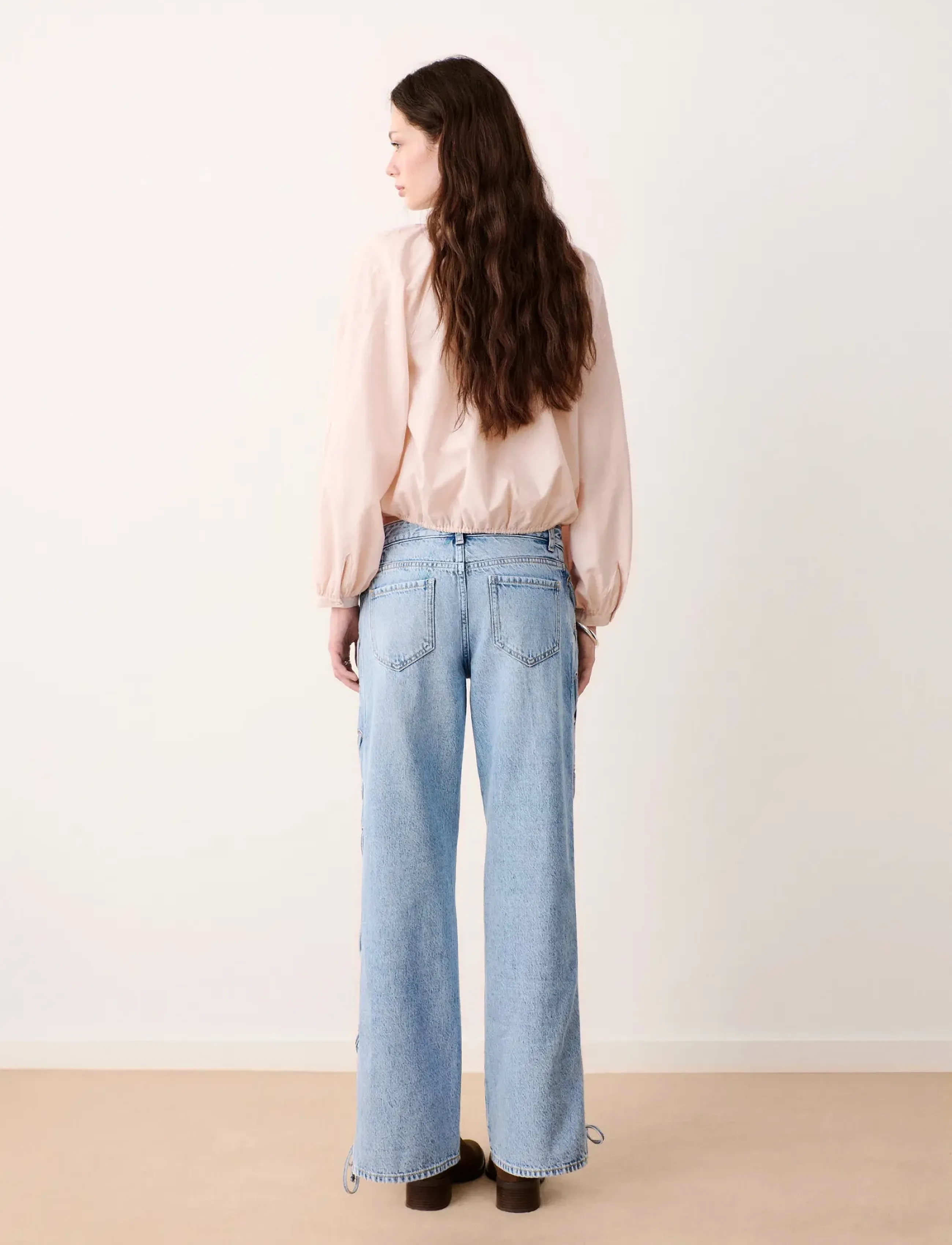 Mango Teen - Straight-leg jeans with cord detail - regular jeans - open blue - 2