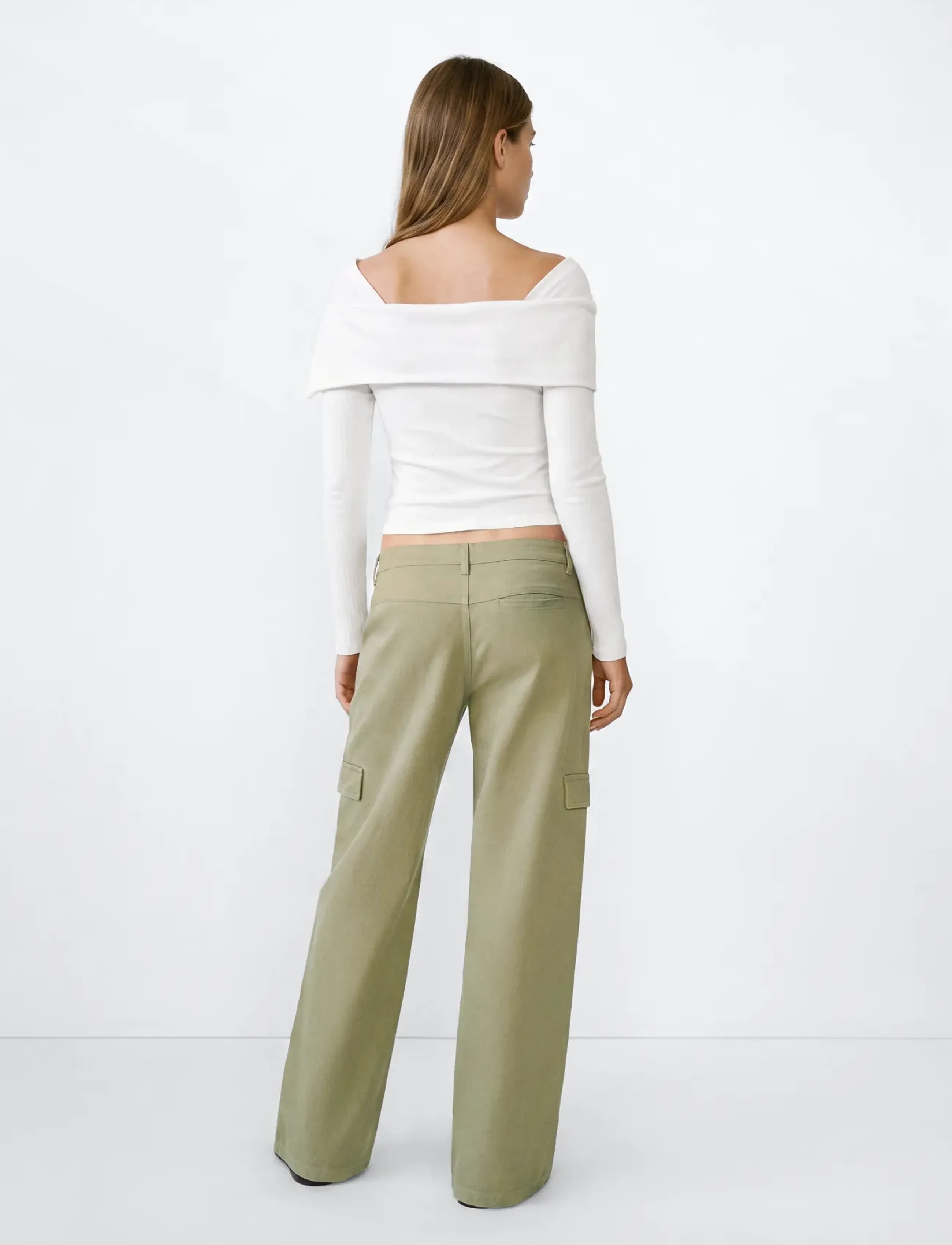 Mango Teen - Cotton turtle neck sweatshirt - stickade tröjor - natural white - 3