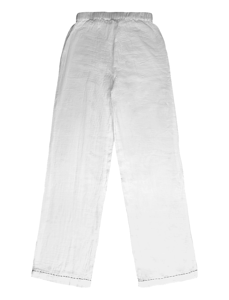 Mango Teen - Two-piece topstitched pyjamas - pyjamassæt - natural white - 3