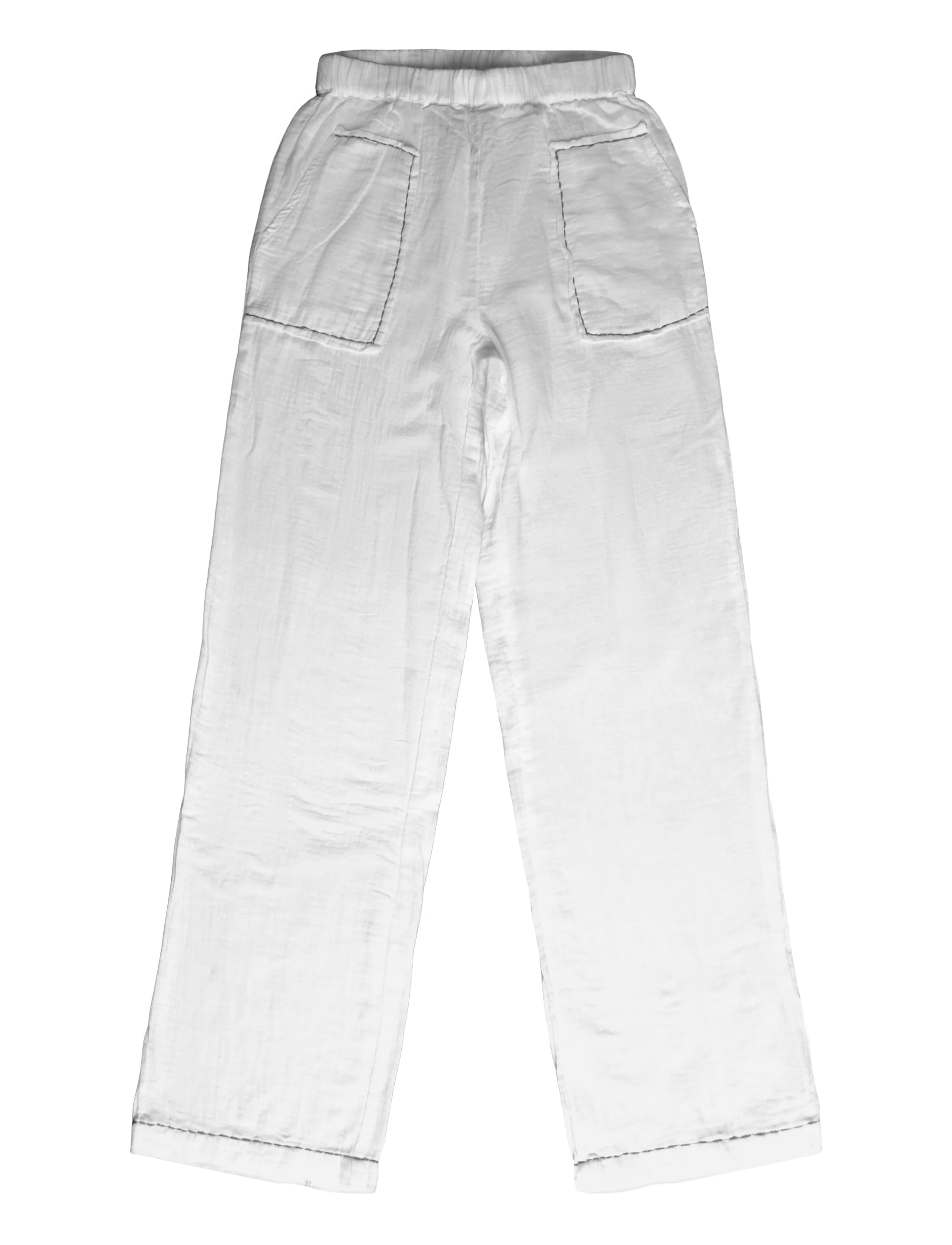 Mango Teen - Two-piece topstitched pyjamas - pyjamassæt - natural white - 4