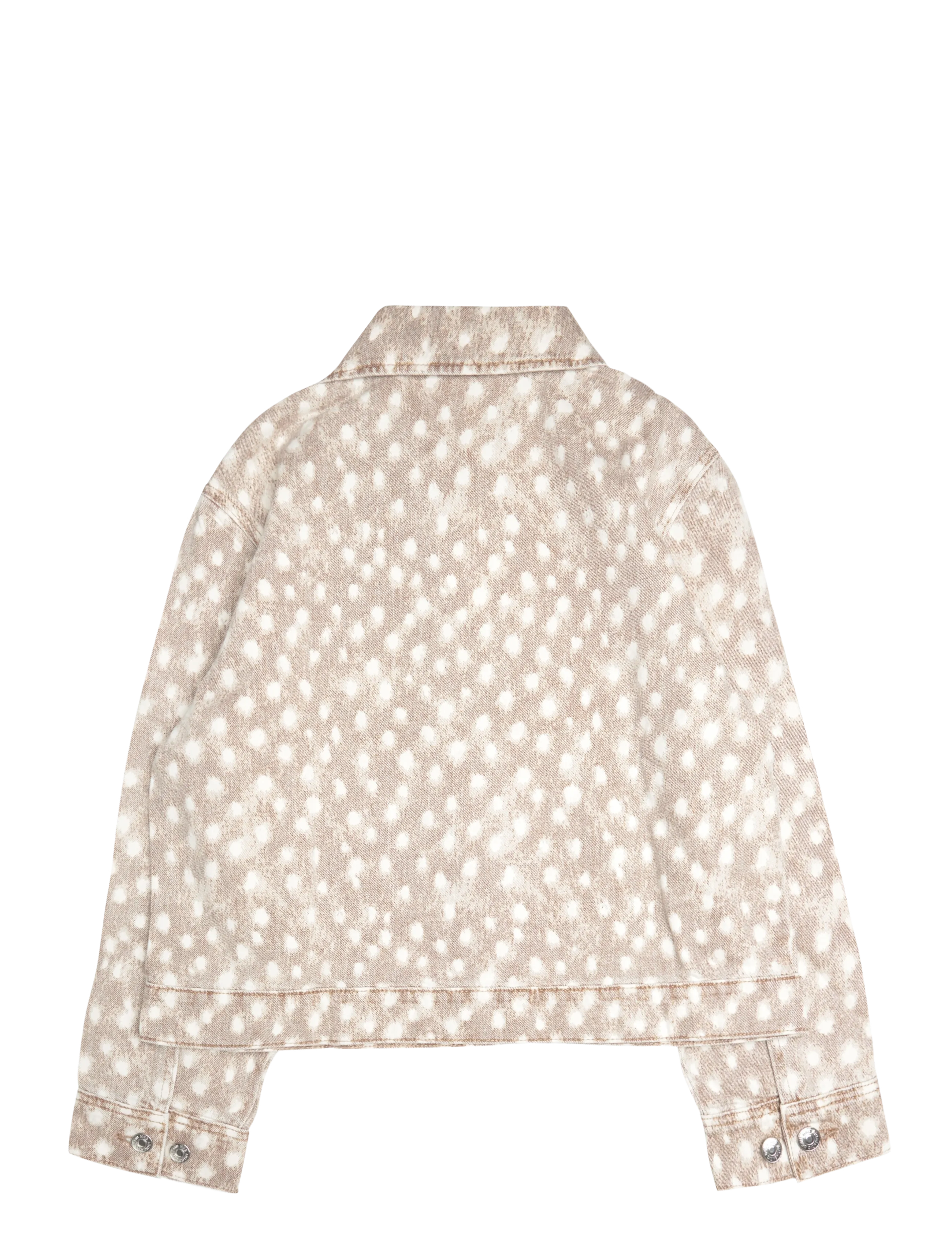 Mango Teen - Animal print denim jacket - denimjakker - brown - 1