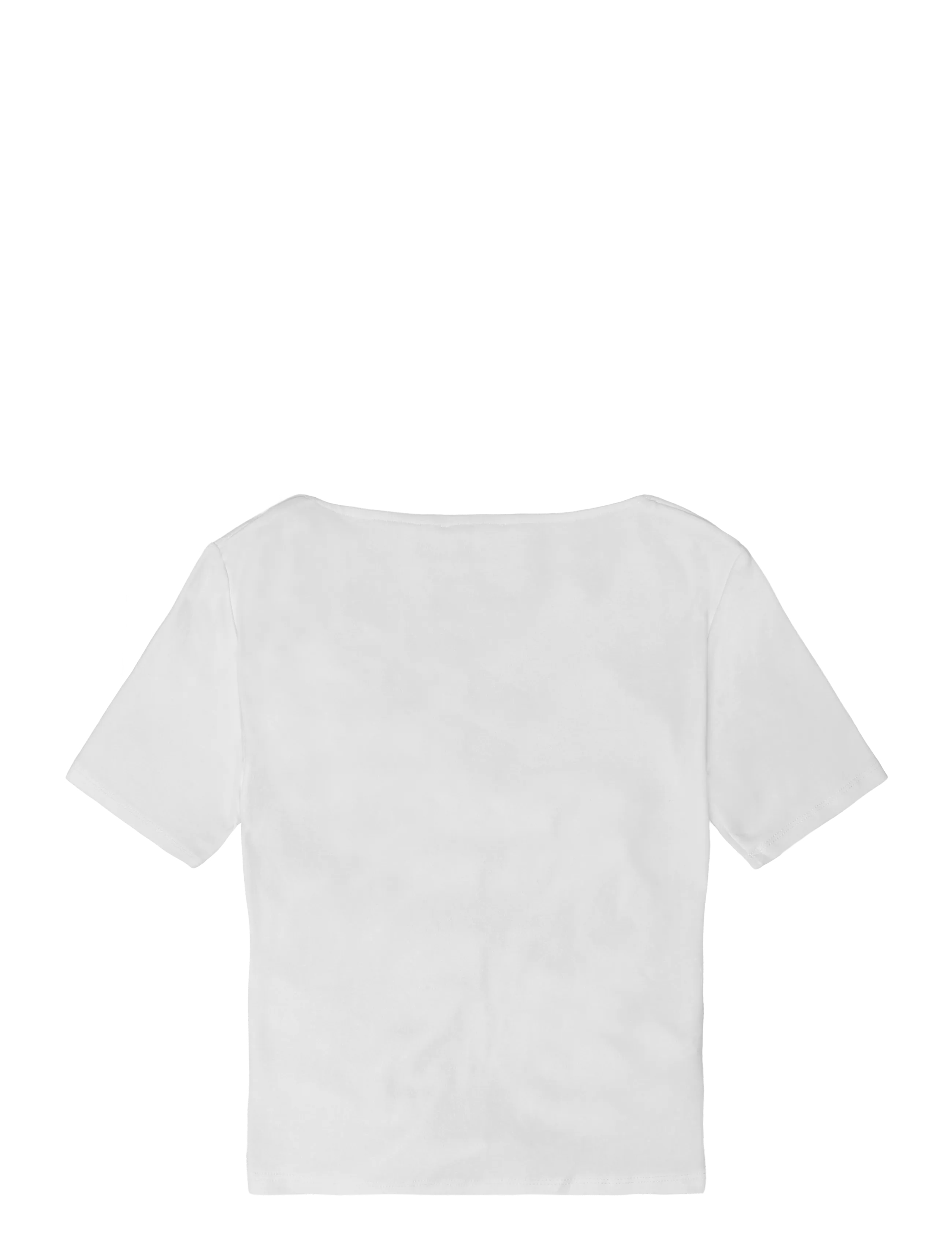 Mango Teen - Draped cotton T-shirt - kortærmede t-shirts - natural white - 1