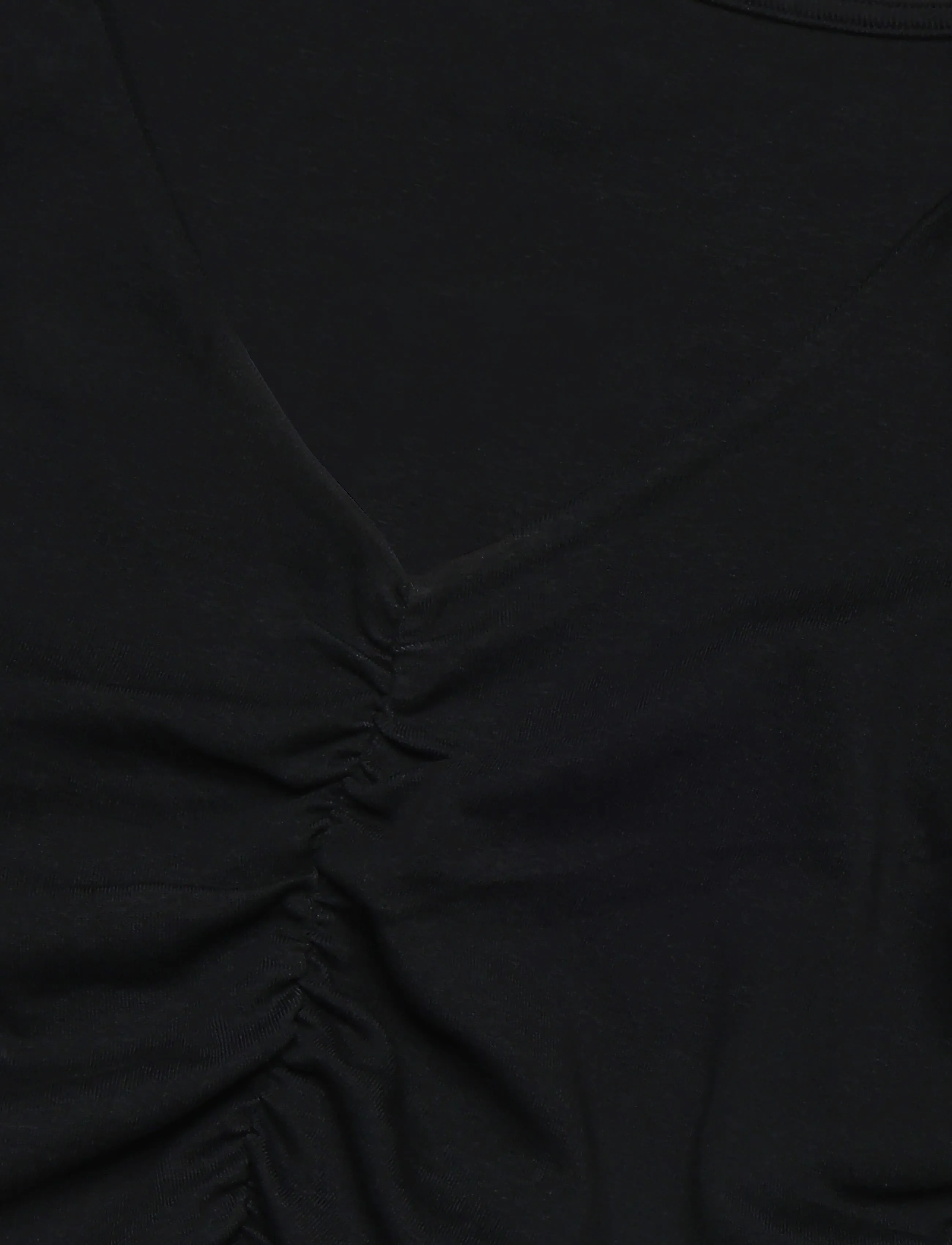Mango Teen - Draped cotton T-shirt - kortærmede t-shirts - black - 2