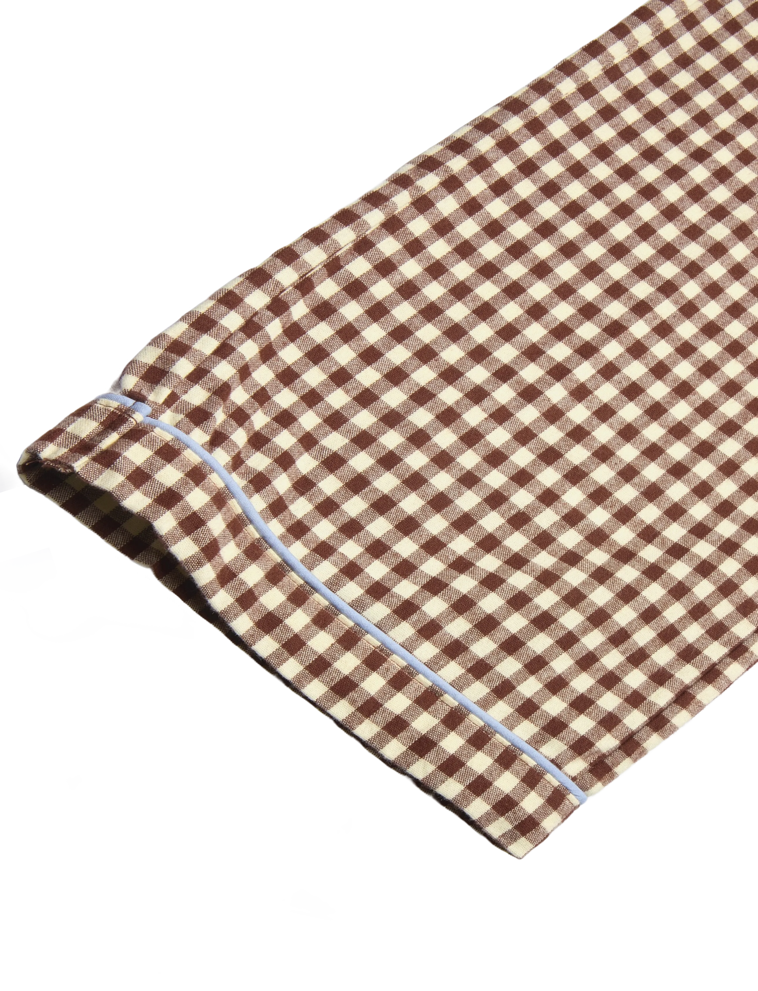 Mango Teen - Gingham-check cotton pyjamas - pyjamassæt - brown - 5