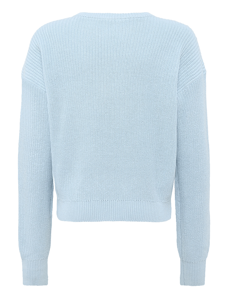 Mango Teen - Cotton jersey with eyelet detail - trøjer - lt-pastel blue - 2