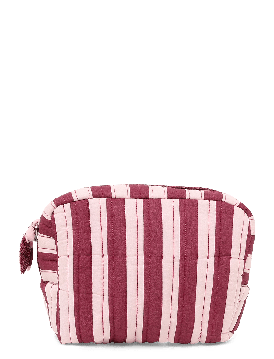 Mango Teen - Stripe-print toiletry bag - bad - pink - 0