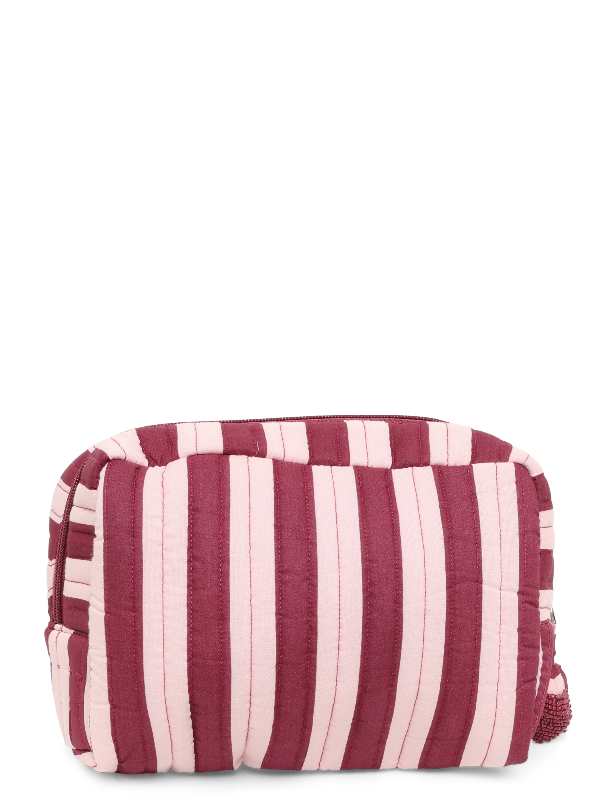 Mango Teen - Stripe-print toiletry bag - bad - pink - 1