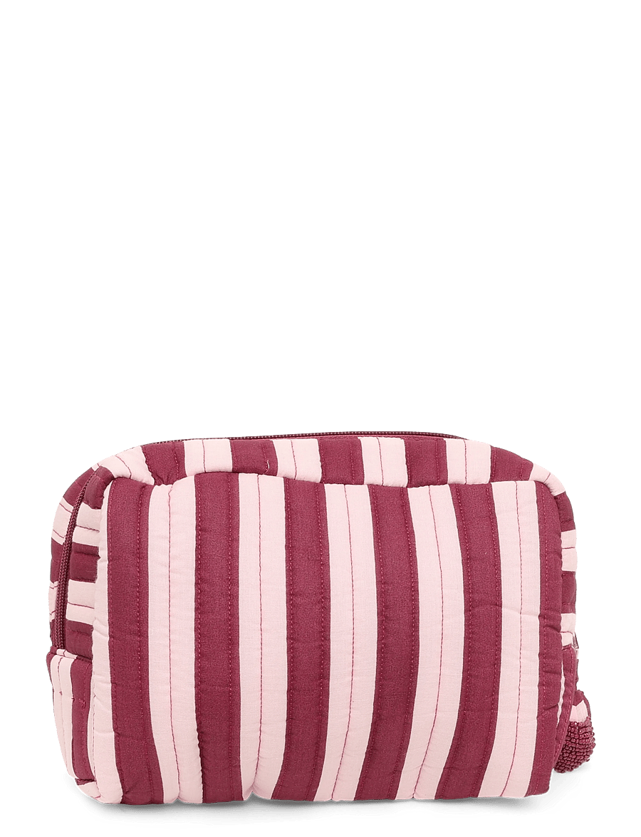Mango Teen - Stripe-print toiletry bag - bad - pink - 1