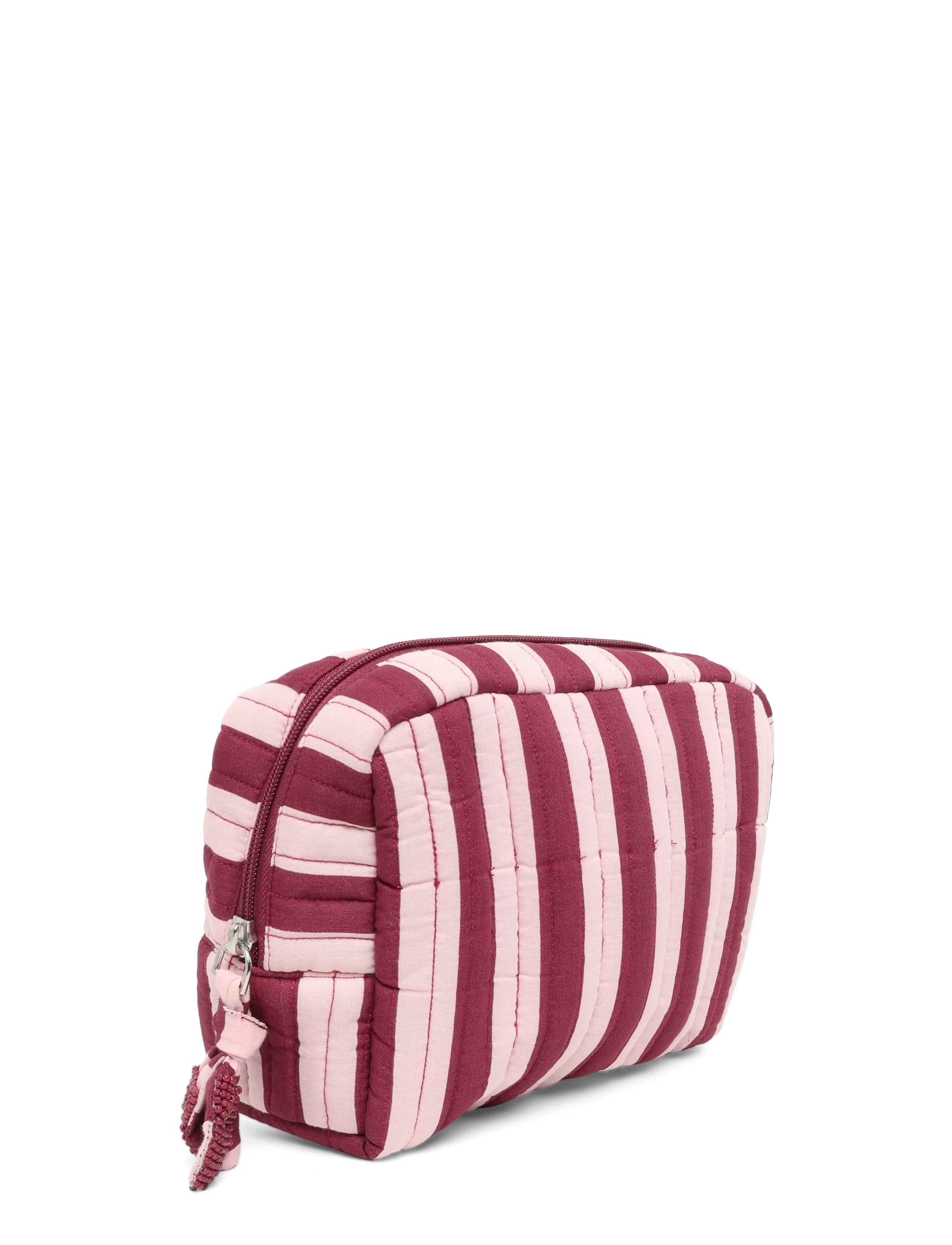 Mango Teen - Stripe-print toiletry bag - bad - pink - 2