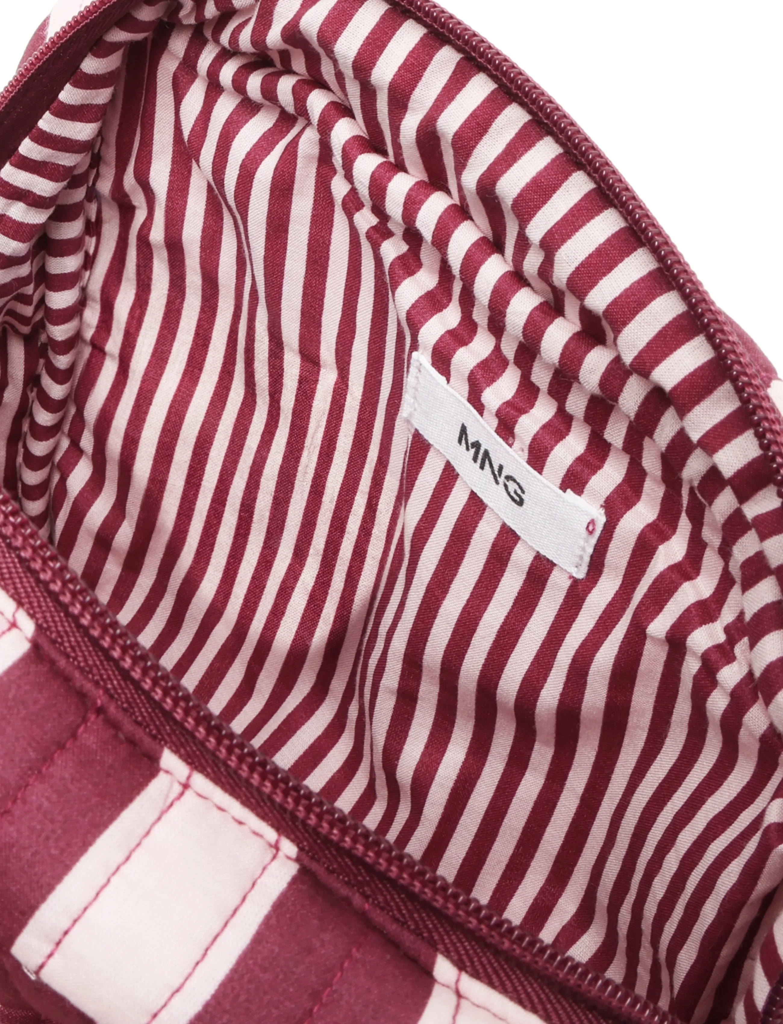 Mango Teen - Stripe-print toiletry bag - bad - pink - 3
