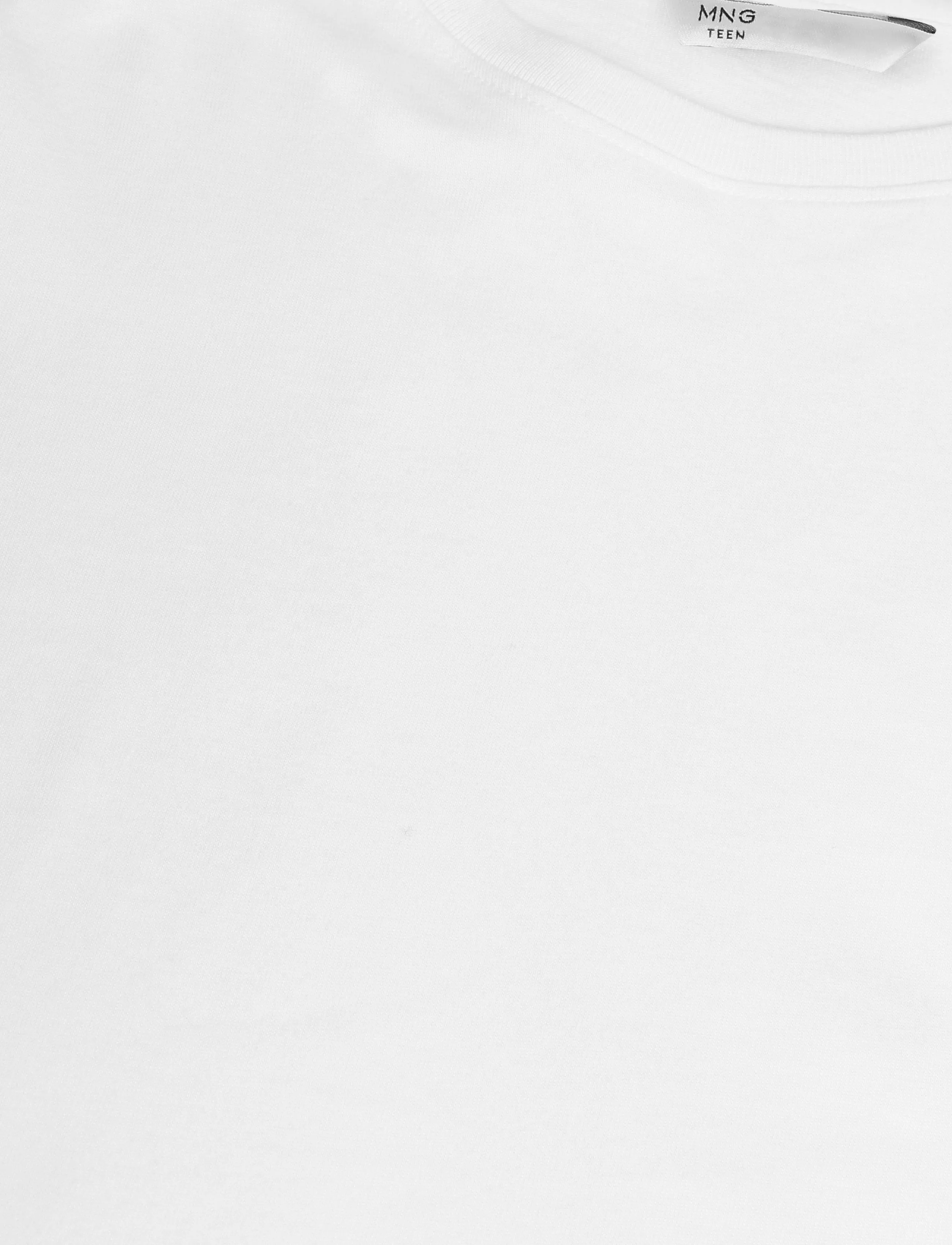 Mango Teen - Fitted T-shirt with crisscross lacing - natural white - 2