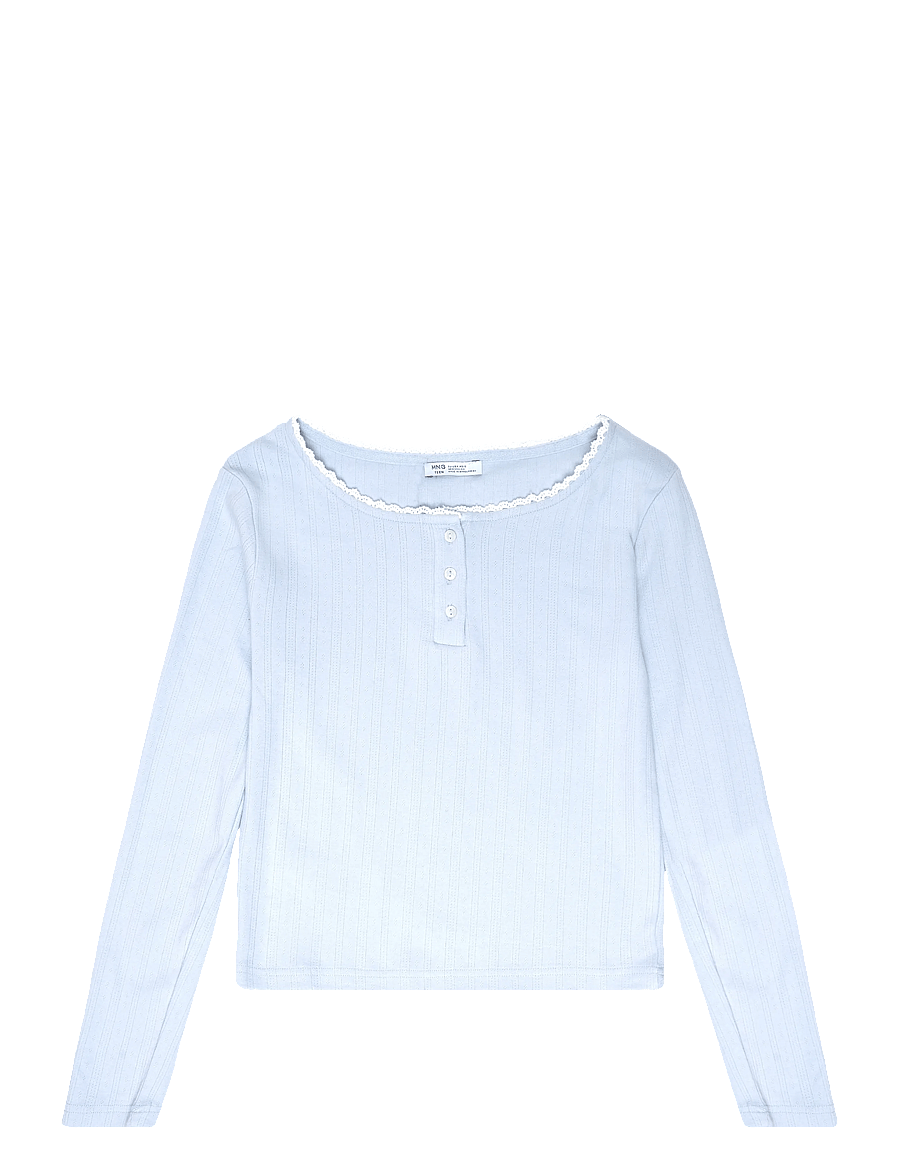 Mango Teen - Complete cotton pyjamas with piping - pyjamassæt - turquoise - aqua - 0