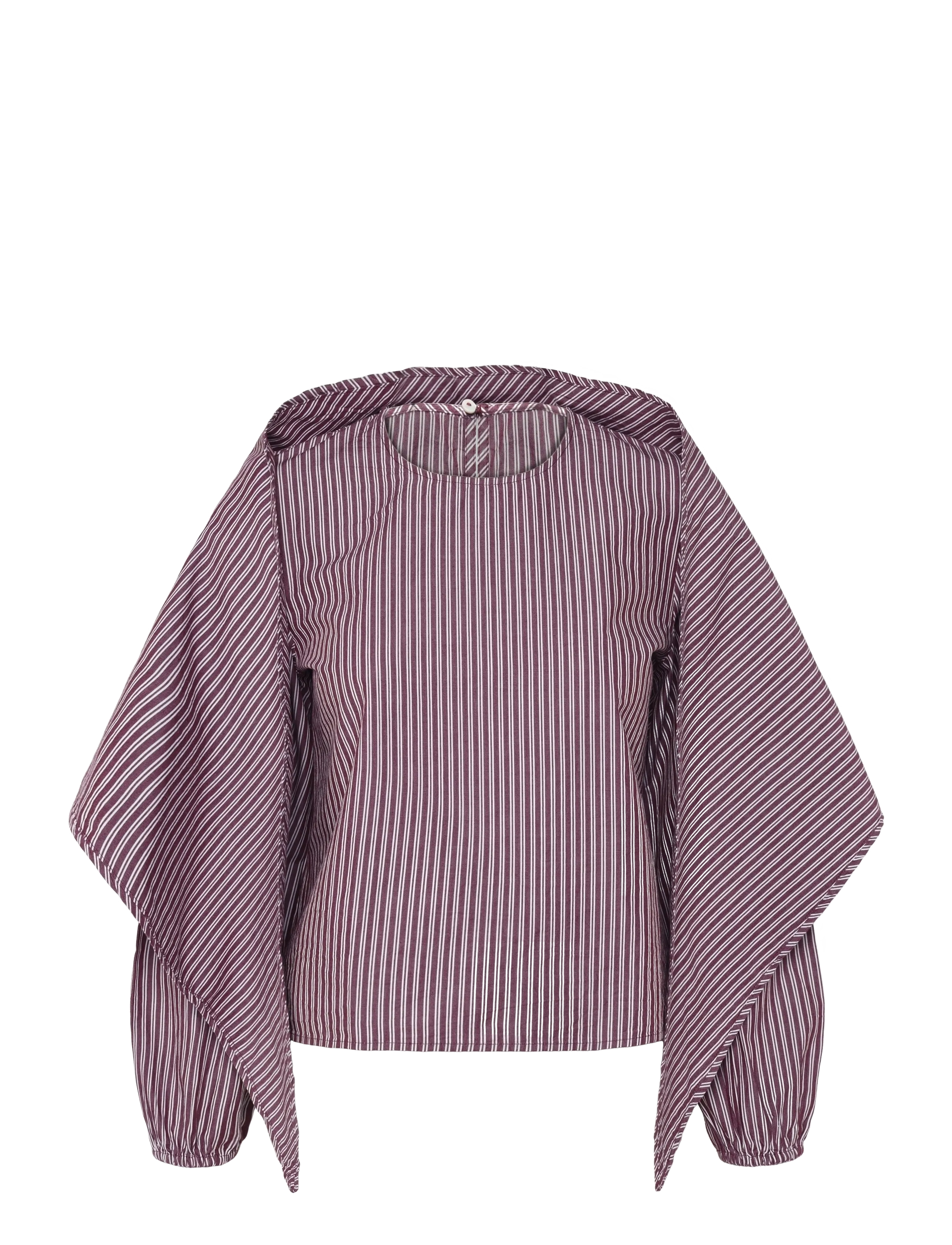 Mango Teen Bandana stripe shirt - Barn - DARK RED / burgundy