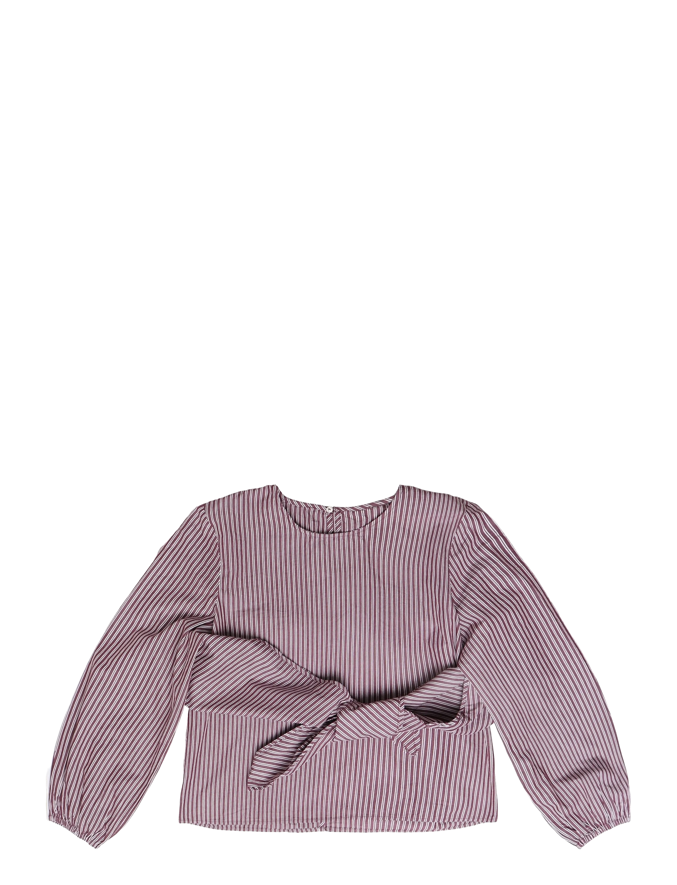 Mango Teen Bandana stripe shirt - Blusar & Tunikor - DARK RED / burgundy