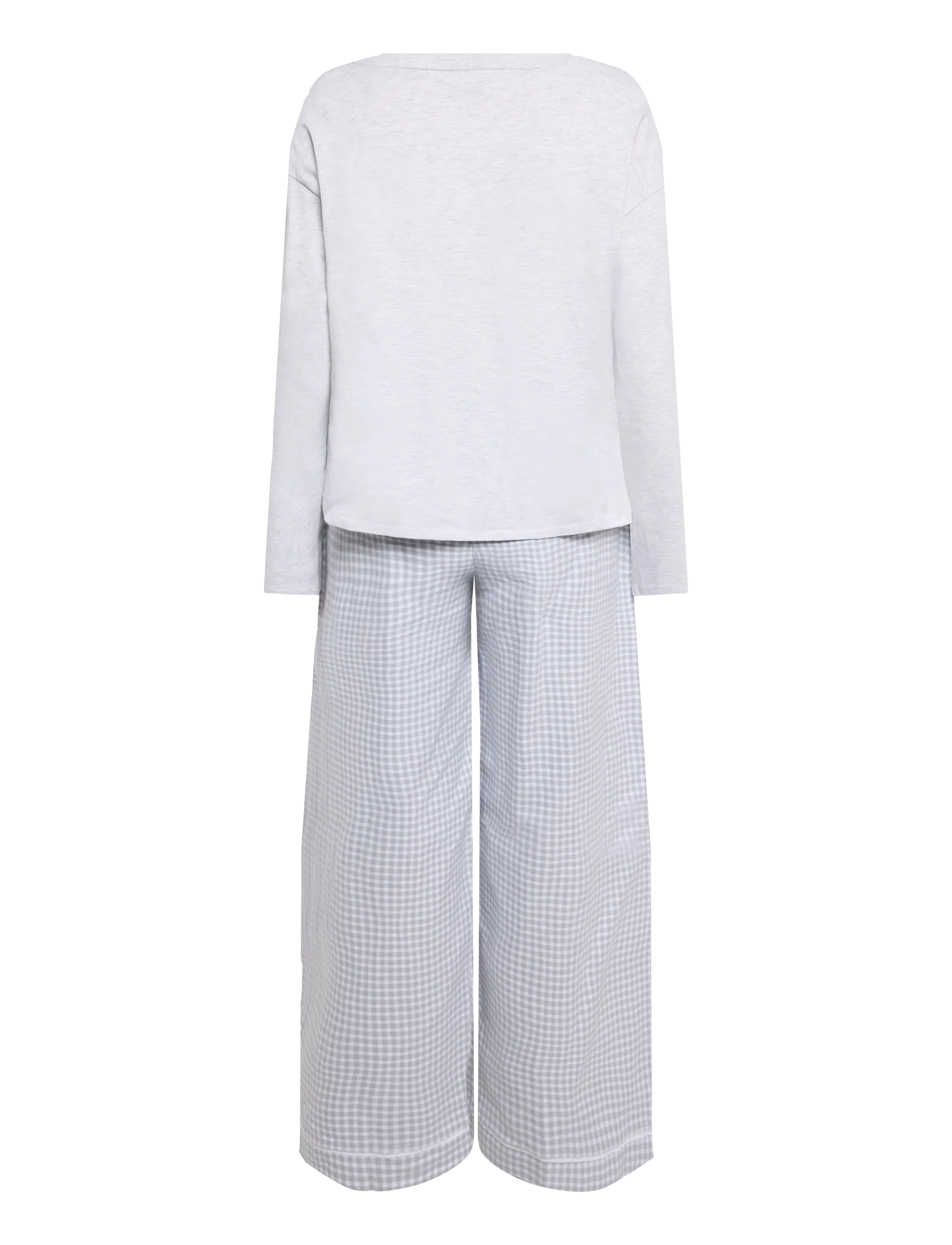 Mango Teen - Full cotton check pyjamas - pyjamassæt - lt pastel grey - 2