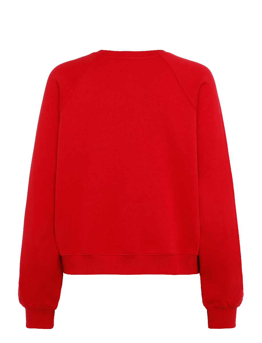 Mango Teen - Cotton sweatshirt with stitching detail - sweatshirts - red - 2
