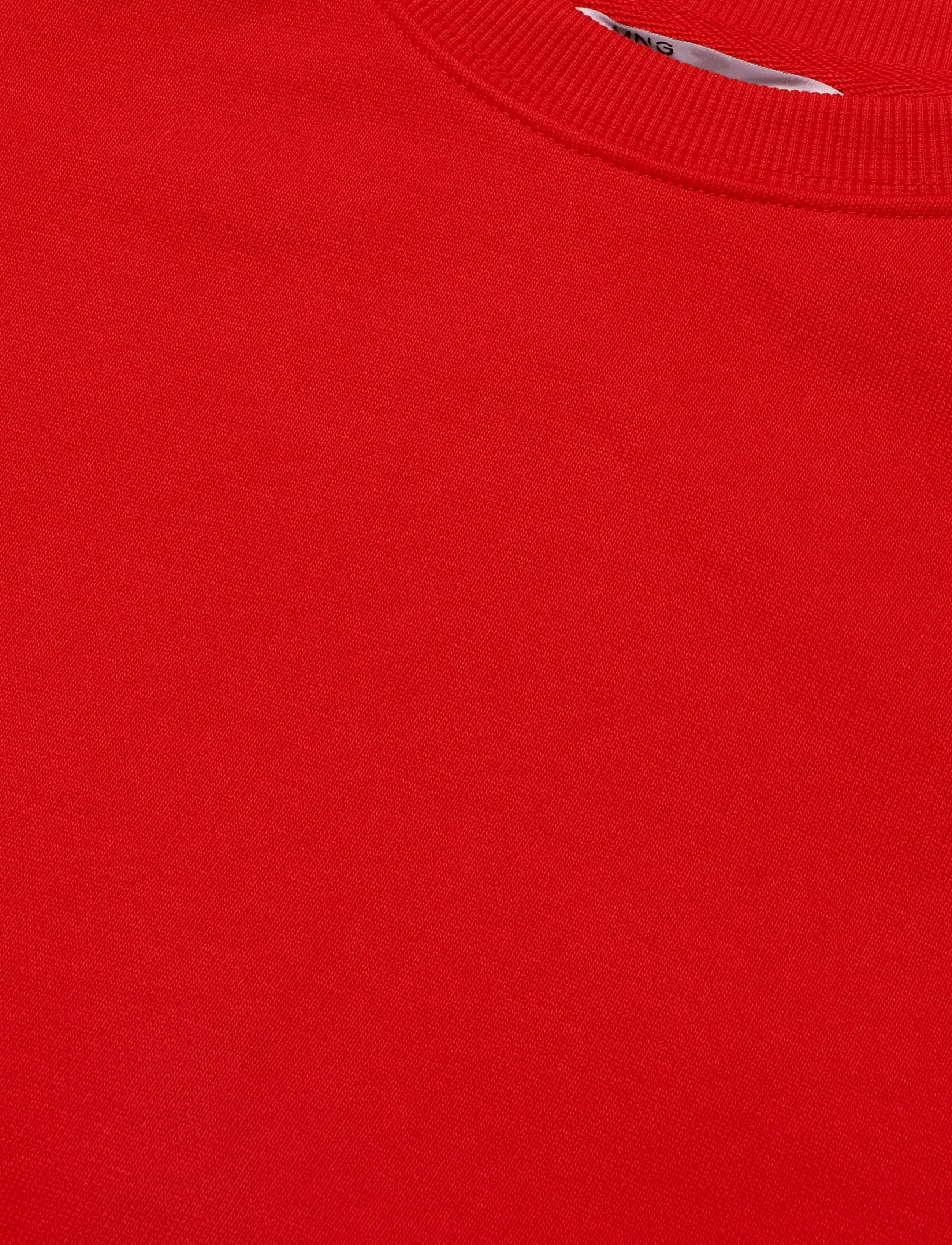 Mango Teen - Cotton sweatshirt with stitching detail - sweatshirts - red - 4