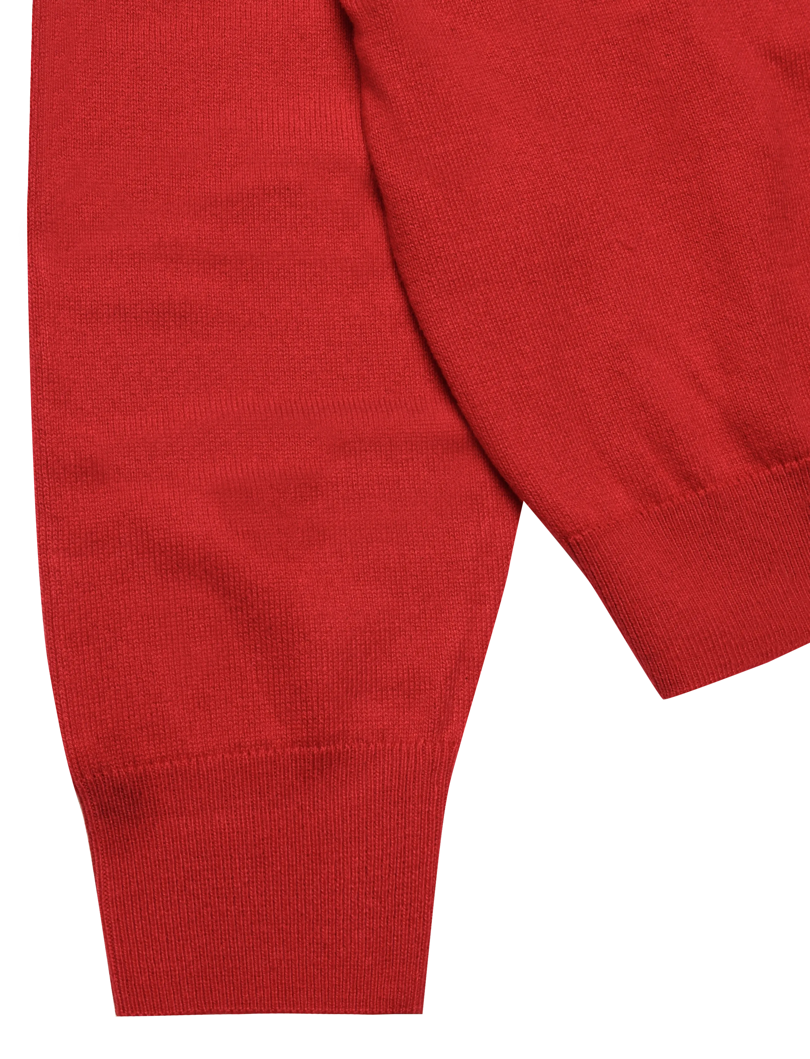 Mango Teen - Fine knit polo collar cardigan - långärmade pikéer - red - 5