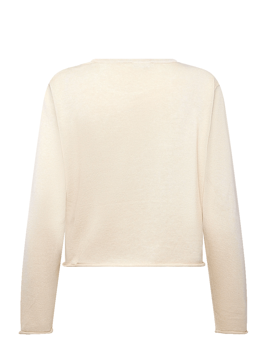 Mango Teen - Knit cardigan with opening detail - cardigans - lt pastel brown - 2