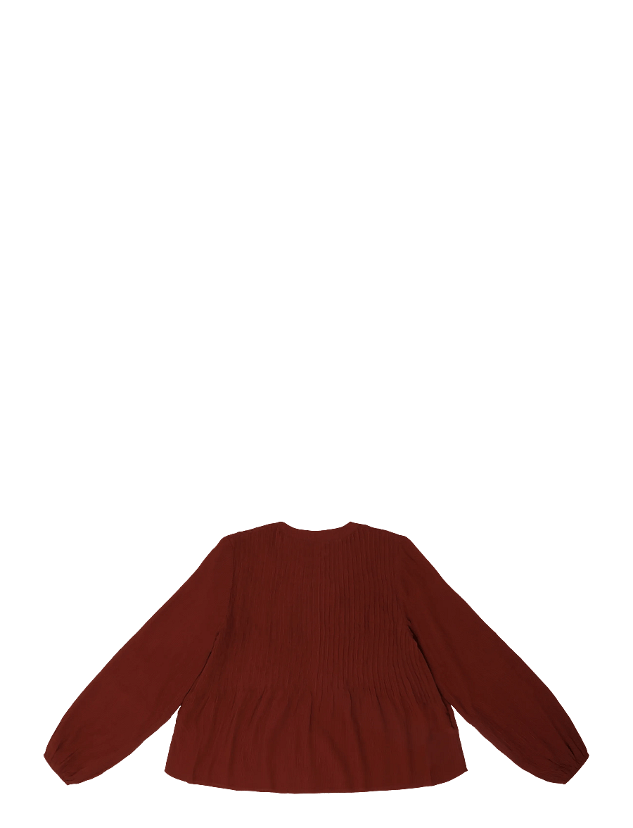 Mango Teen - Chiffon blouse with tie details - blusar & tunikor - medium orange - 1