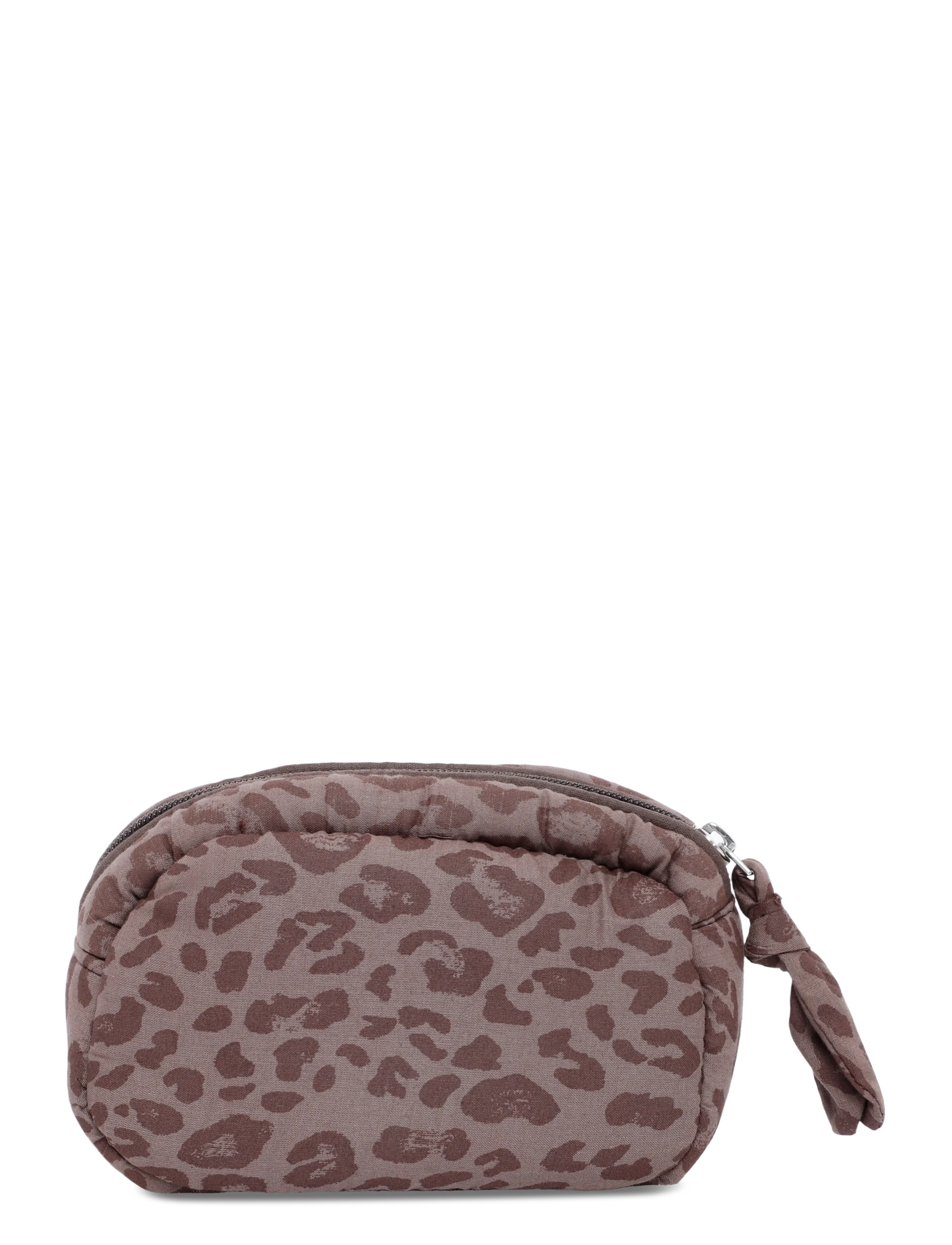 Mango Teen - Cotton wash bag with animal print - bad - brown - 1