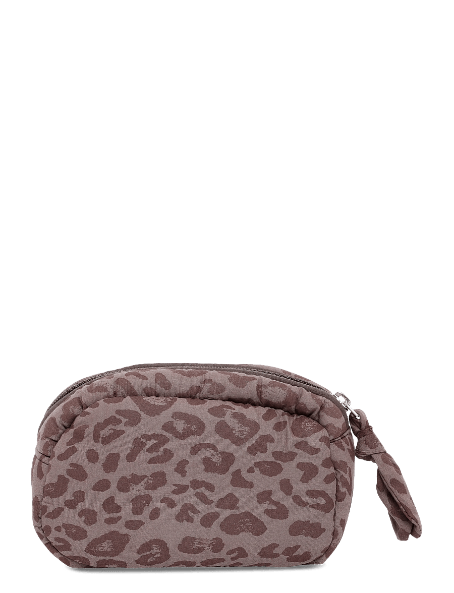 Mango Teen - Cotton wash bag with animal print - bad - brown - 1