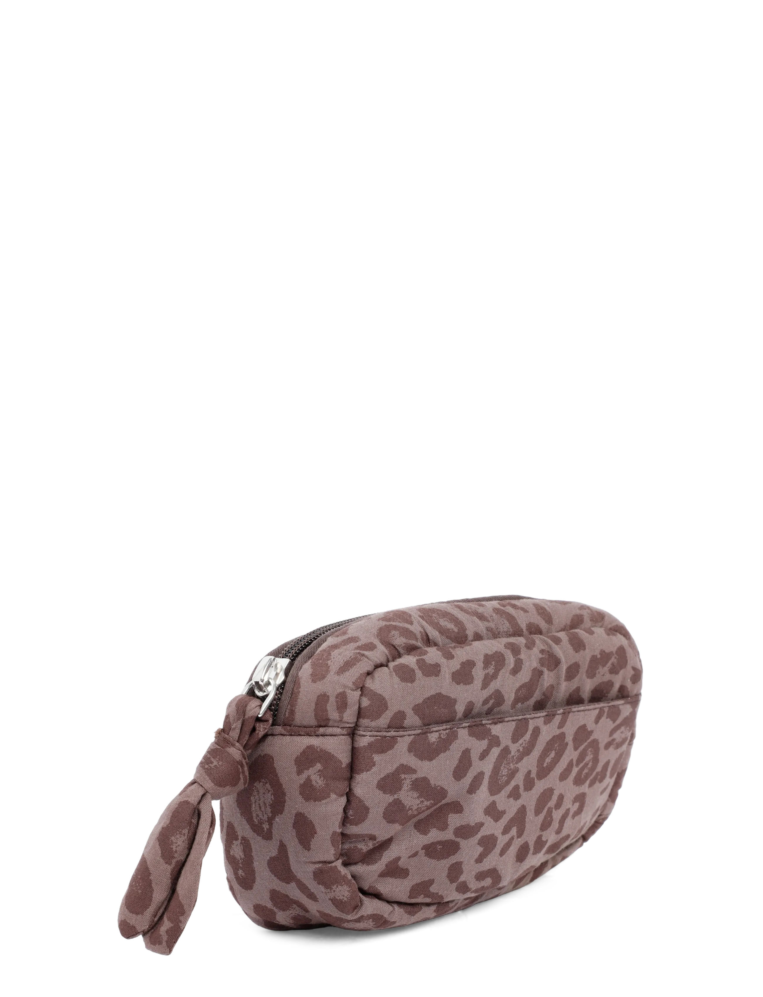 Mango Teen - Cotton wash bag with animal print - bad - brown - 2