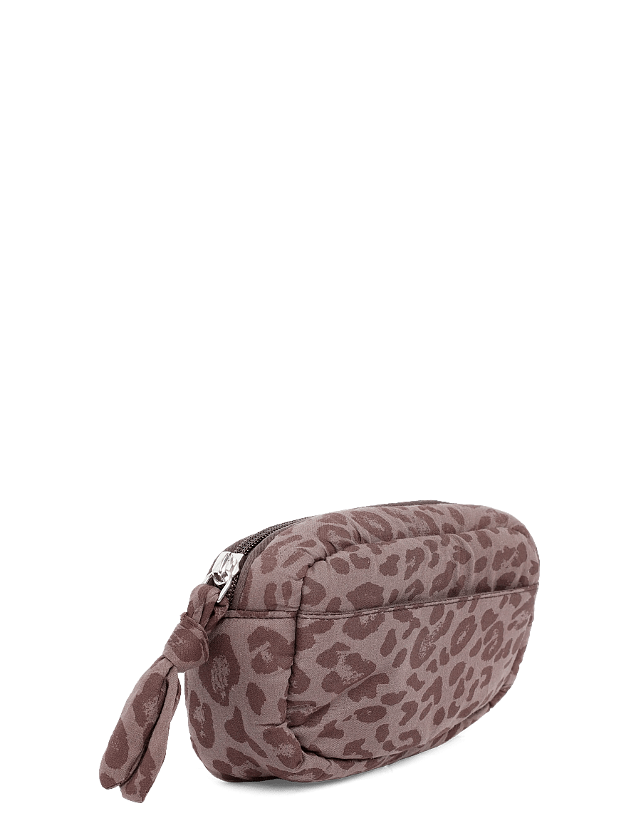 Mango Teen - Cotton wash bag with animal print - bad - brown - 2