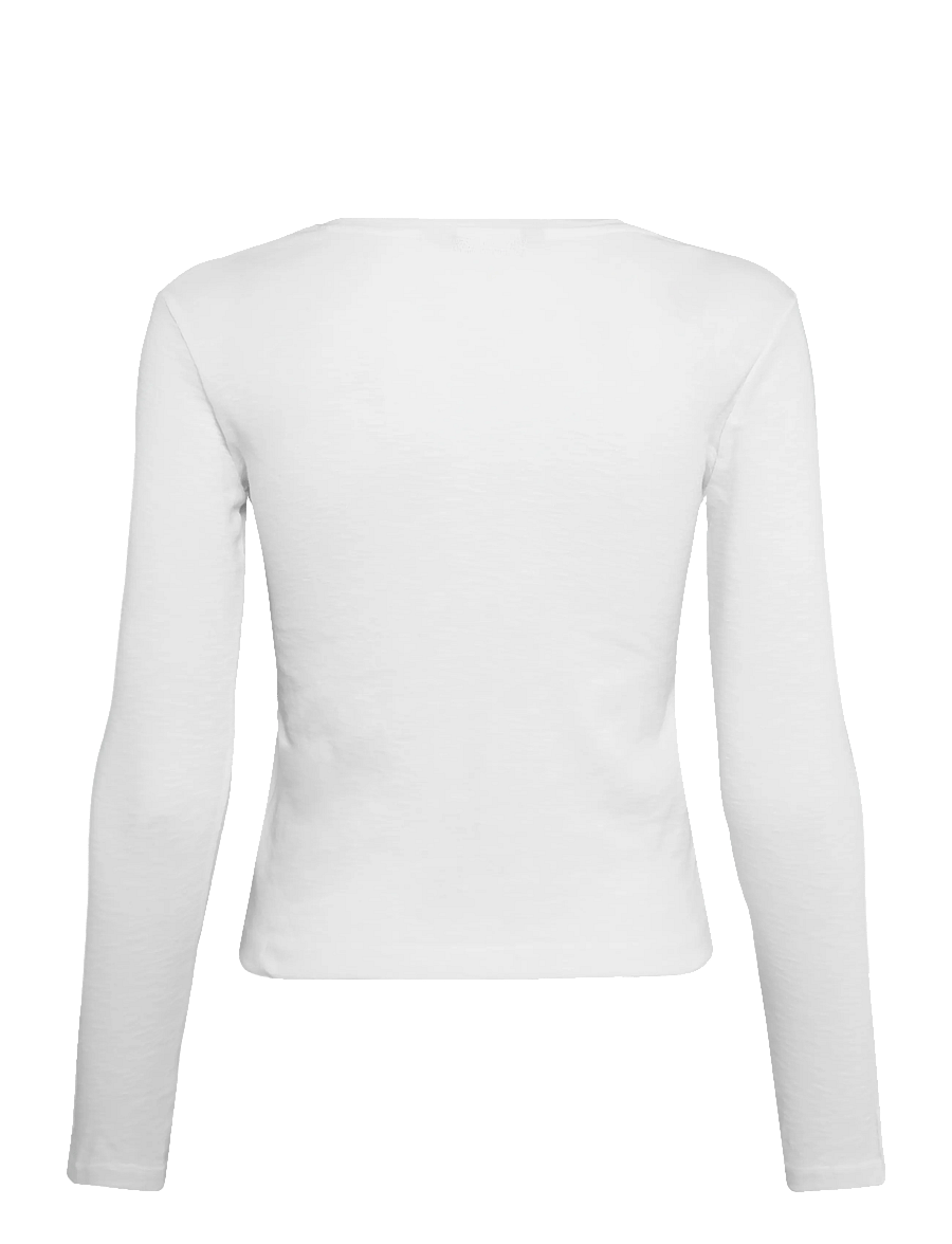 Mango Teen - Long-sleeved T-shirt with decorative buttons - långärmade t-shirts - natural white - 2