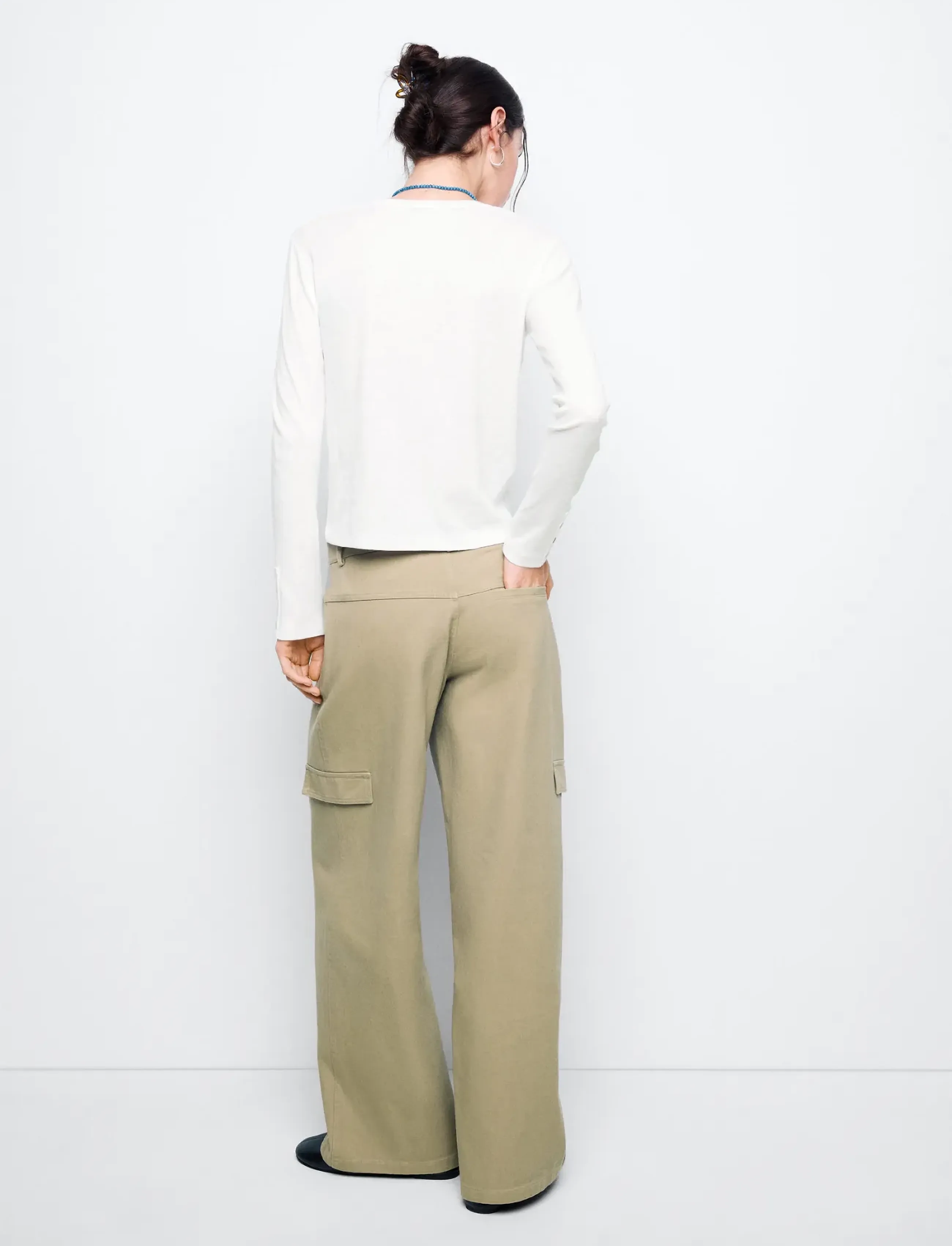 Mango Teen - Long-sleeved T-shirt with decorative buttons - långärmade t-shirts - natural white - 3