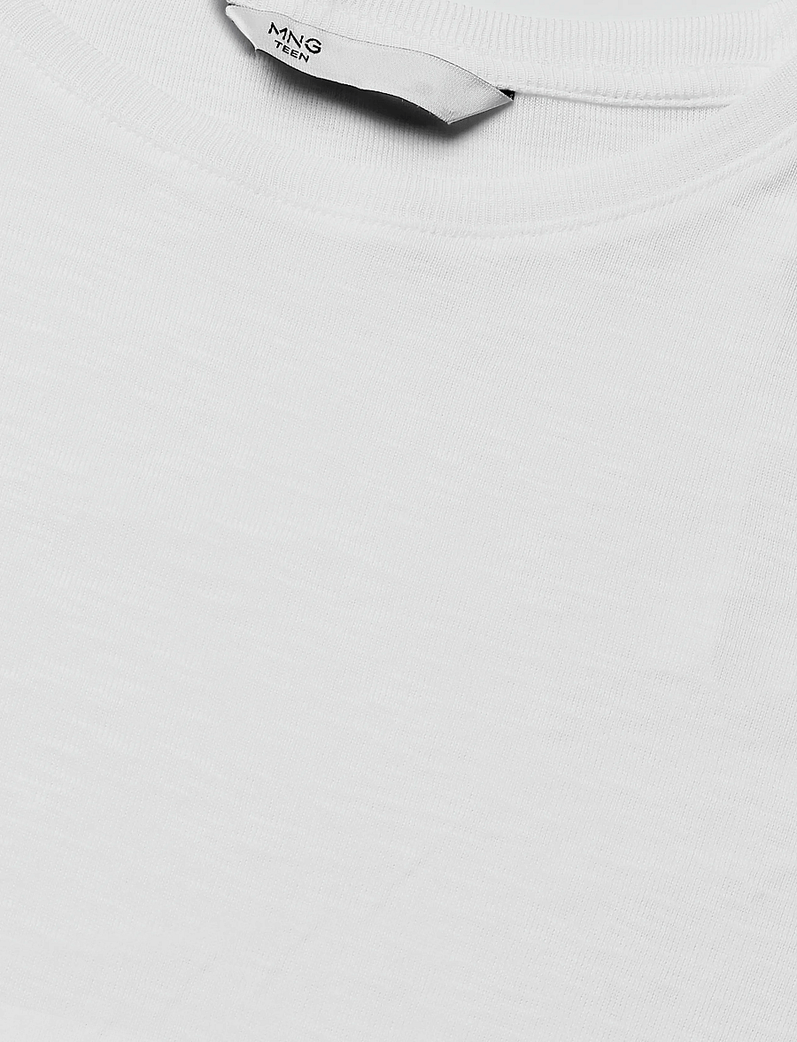 Mango Teen - Long-sleeved T-shirt with decorative buttons - långärmade t-shirts - natural white - 4