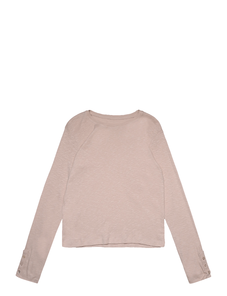 Mango Teen - Long-sleeved T-shirt with decorative buttons - langærmede t-shirts - lt pastel brown - 0