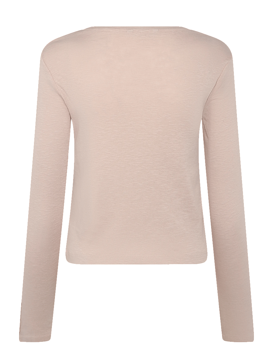 Mango Teen - Long-sleeved T-shirt with decorative buttons - langärmelig - lt pastel brown - 2