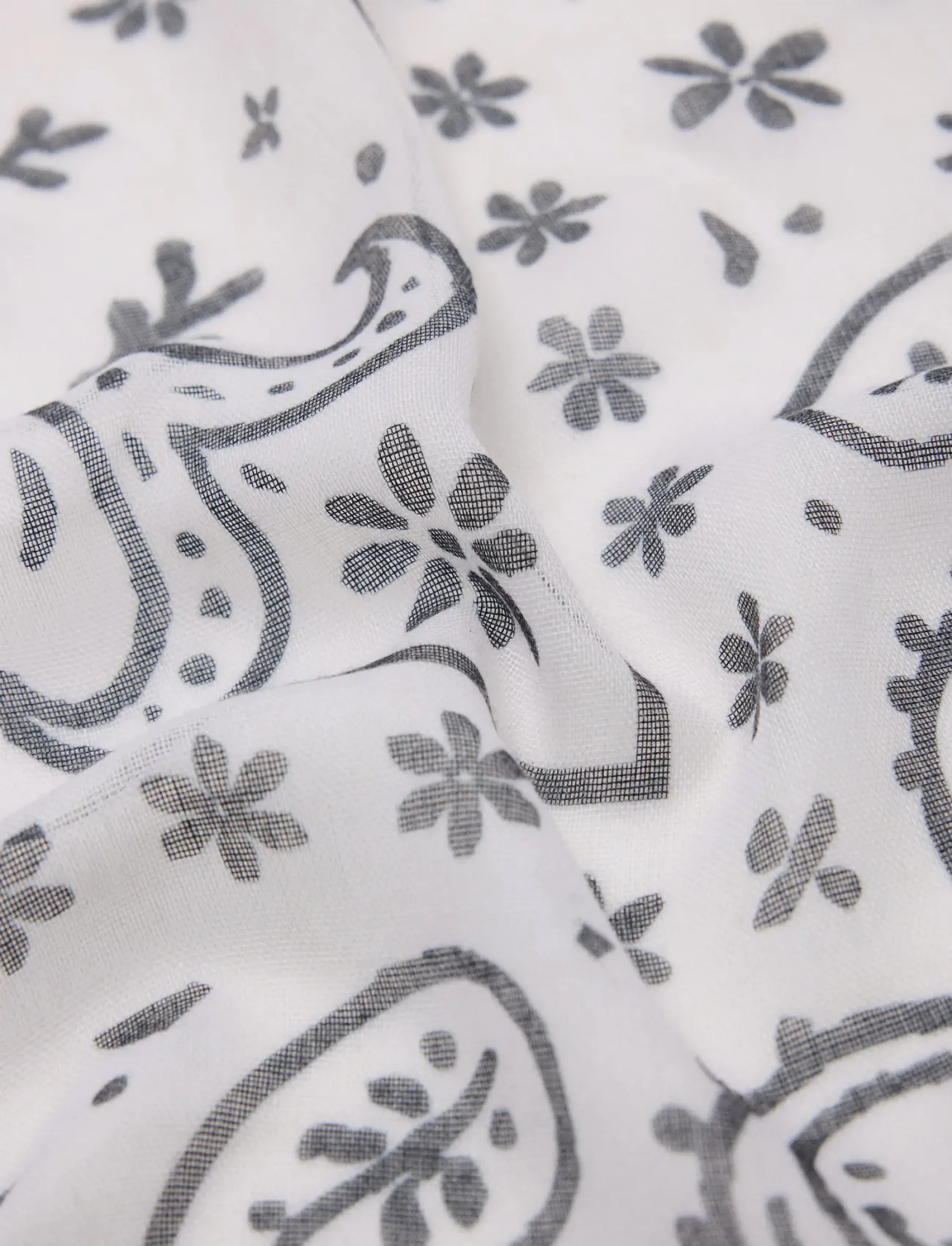 Mango Teen - Printed chiffon scarf - halsdukar - natural white - 1