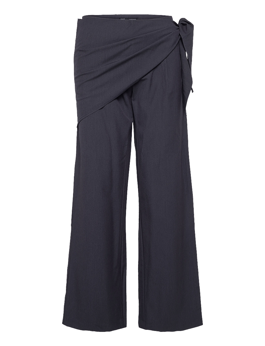Mango Teen - Pinstripe bandana trousers - bukser - navy - 1